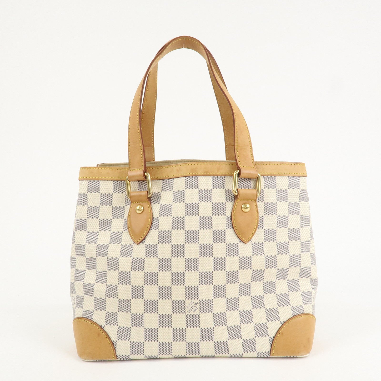 Louis Vuitton Damier Azur Hampstead PM Hand Bag Ivory N51207 Used