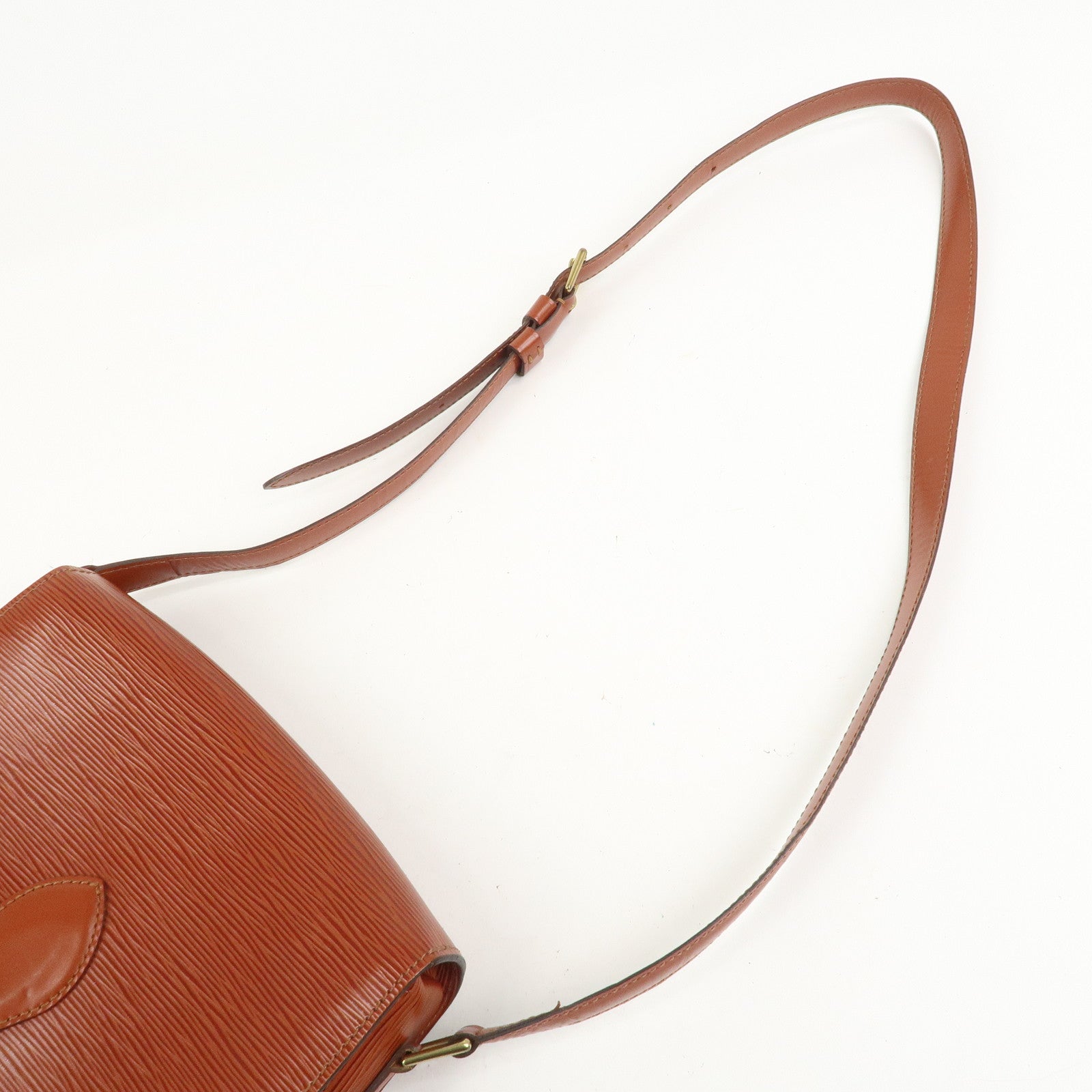 Louis Vuitton Epi Saint Cloud Shoulder Bag Kenya Brown M52193