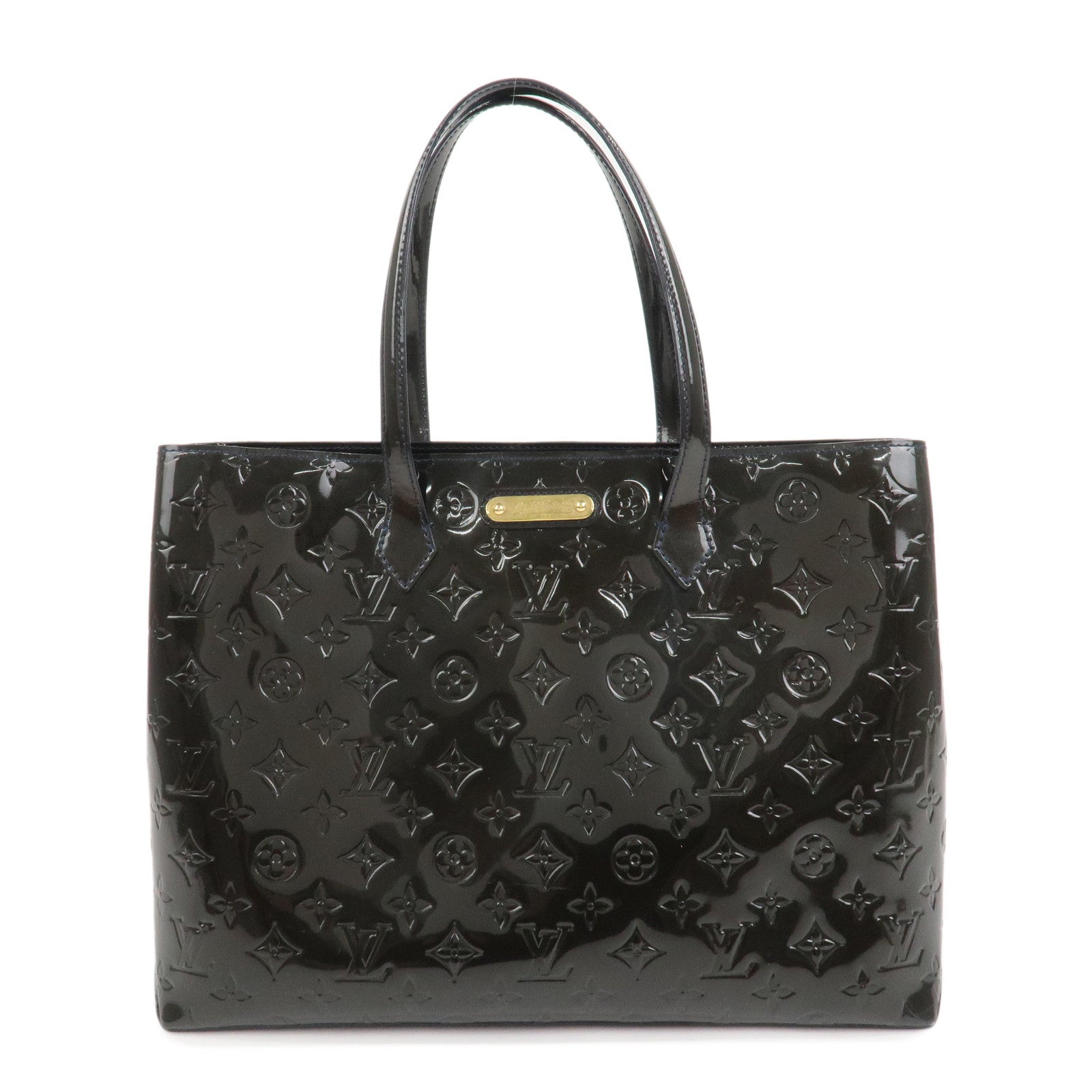 Louis Vuitton Monogram Vernis Leather Wilshire MM Hand Bag M91439