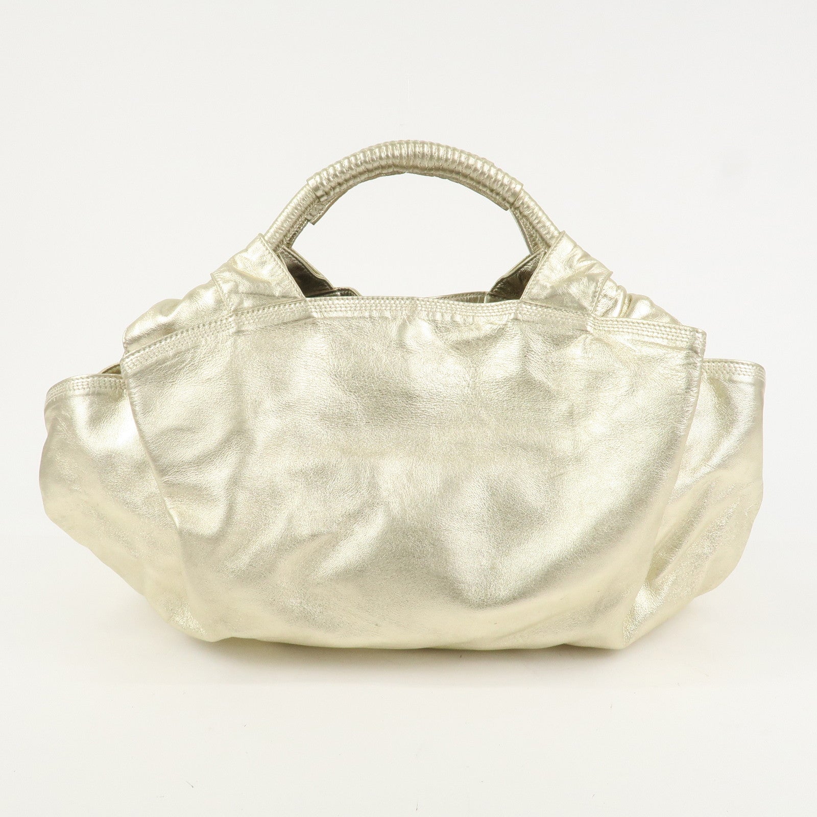LOEWE Anagram Nappa Aire Leather Hand Bag Shoulder Bag Gold