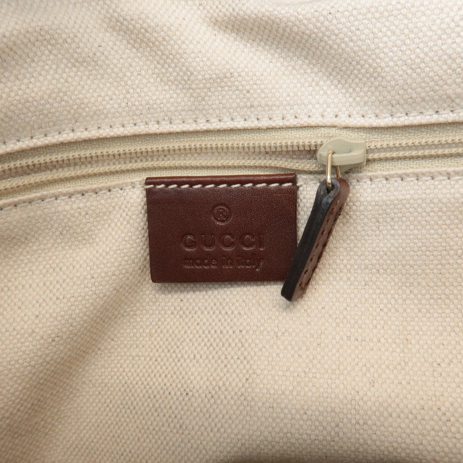 GUCCI Sukey GG Canvas Leather 2Way Bag Hand Bag Beige Brown 247902 Used