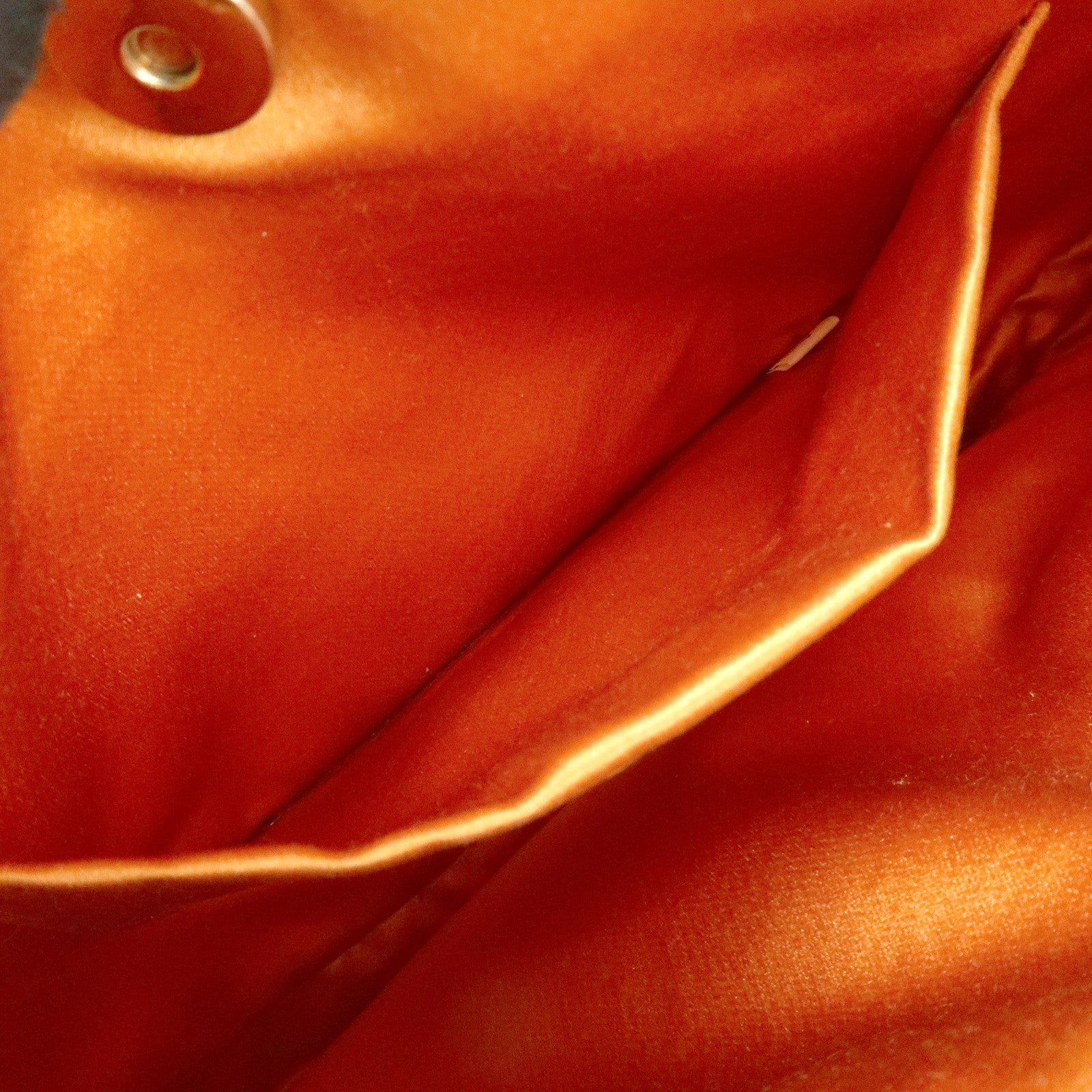 PRADA Triangle Logo Re‑Nylon Leather Hand Bag Shoulder Bag Orange