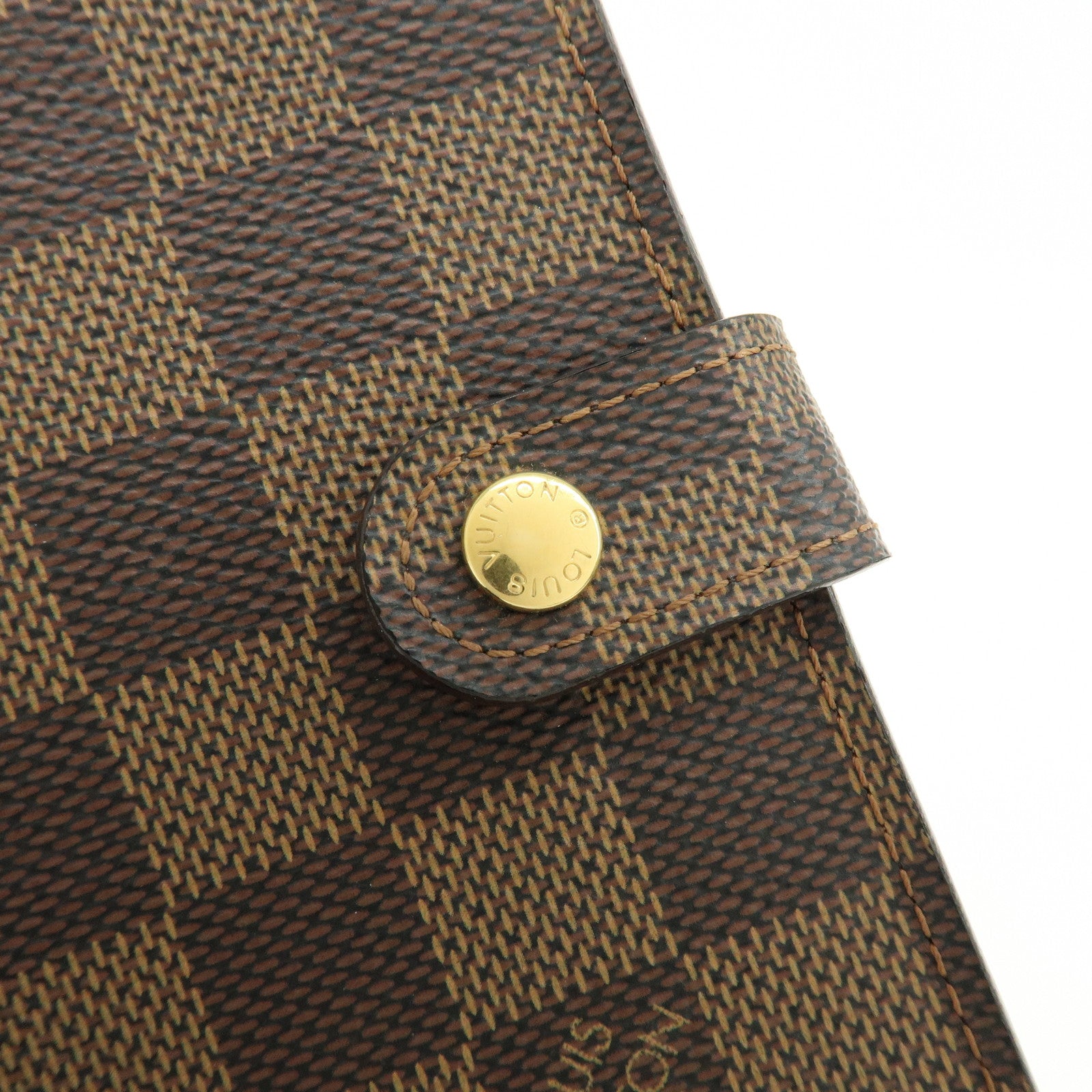 Louis Vuitton Damier Agenda PM Planner Cover Brown R20700