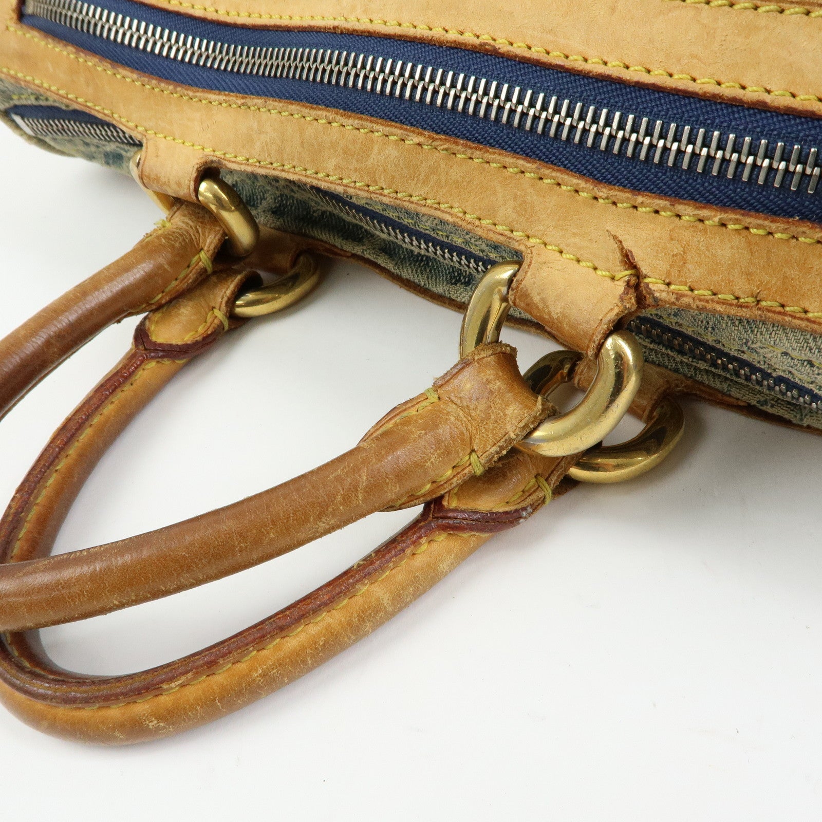 Louis Vuitton Monogram Denim Neo Speedy Boston Bag Blue M95019