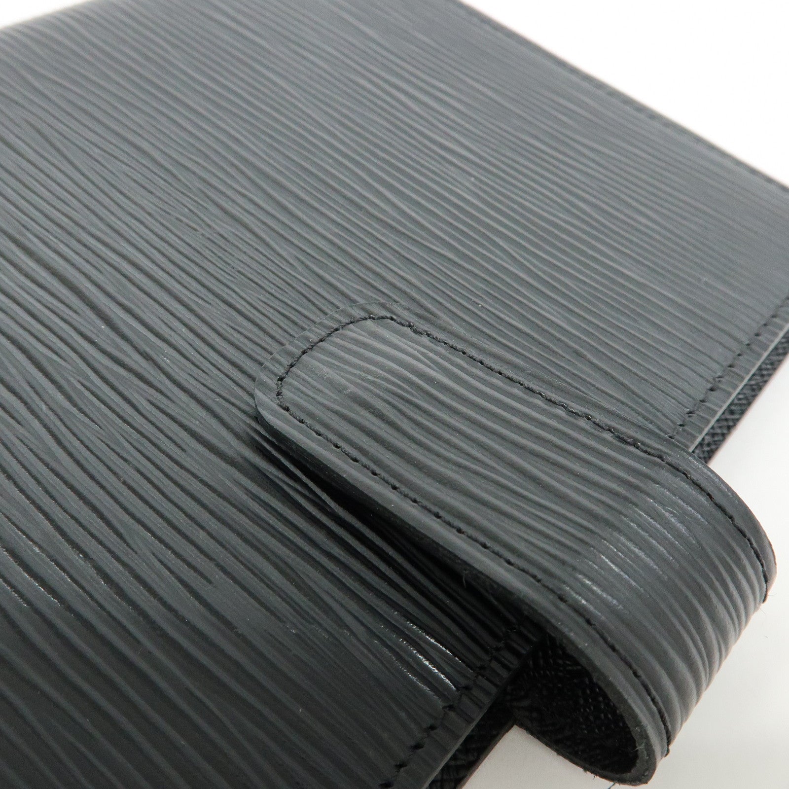 Louis Vuitton Epi Agenda MM Planner Cover Noir Black R20202
