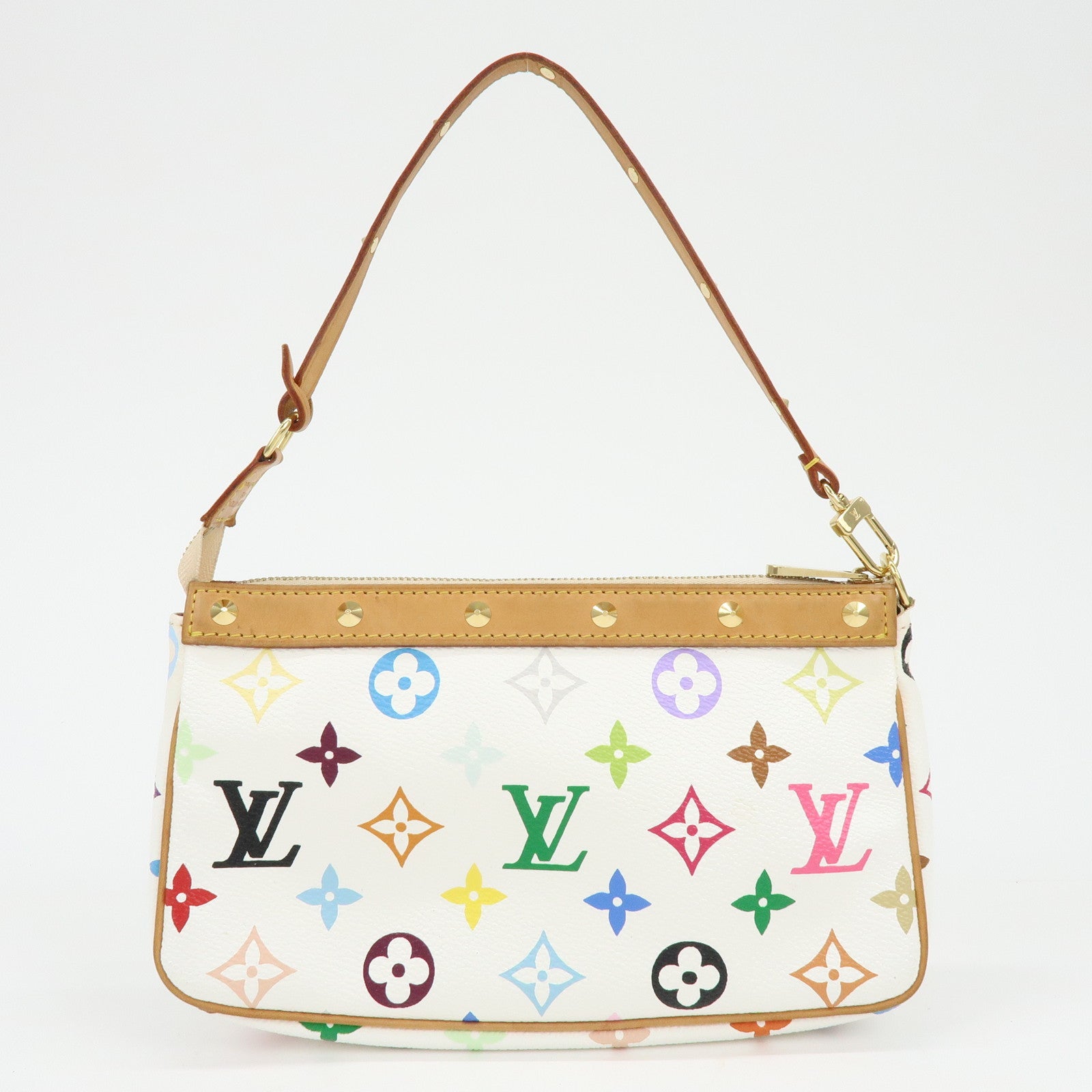 Louis Vuitton Monogram Multicolor Pochette Accessoires Blanc M92649