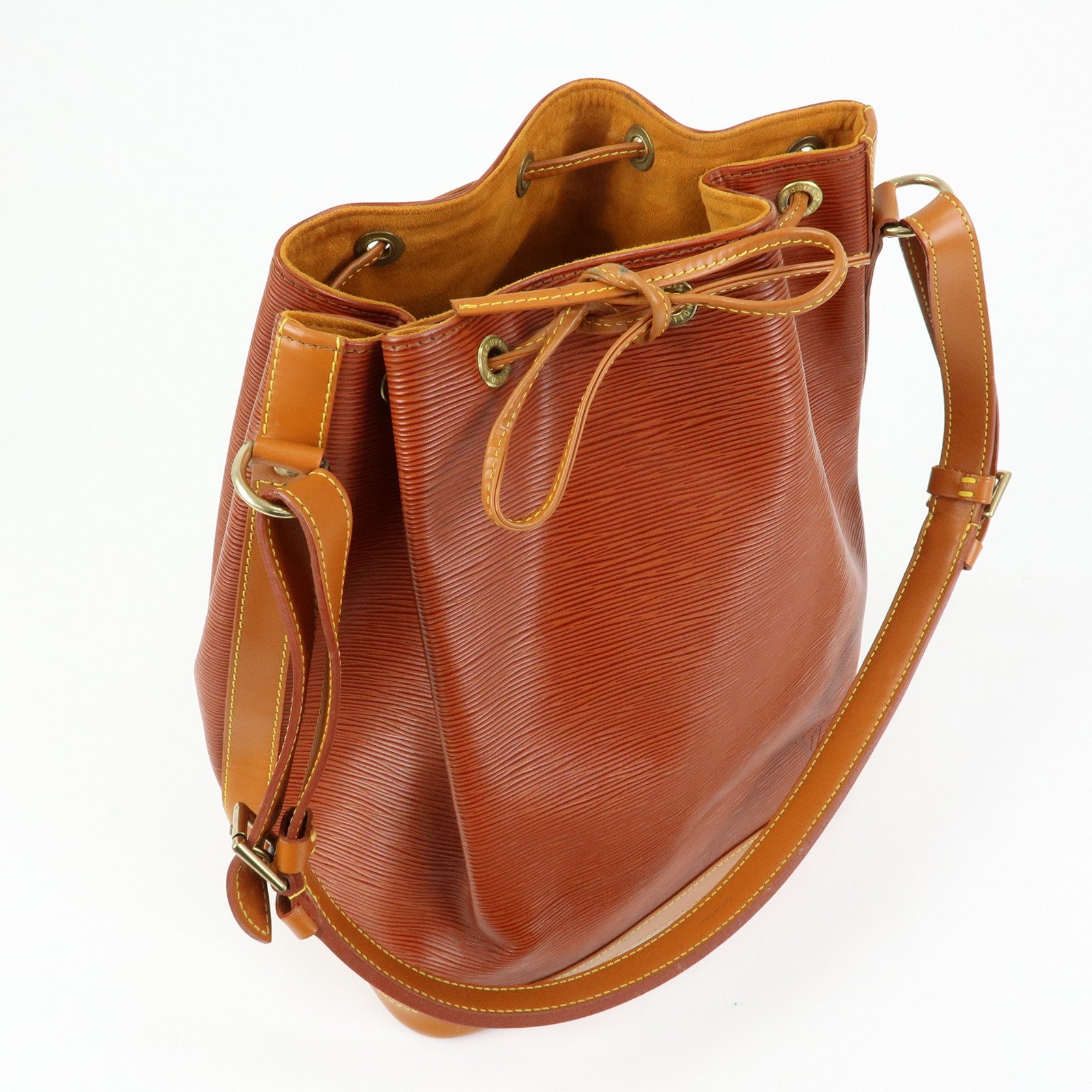 Louis Vuitton Epi Noe Bi-Color Shoulder Bag Kenya Brown M44028