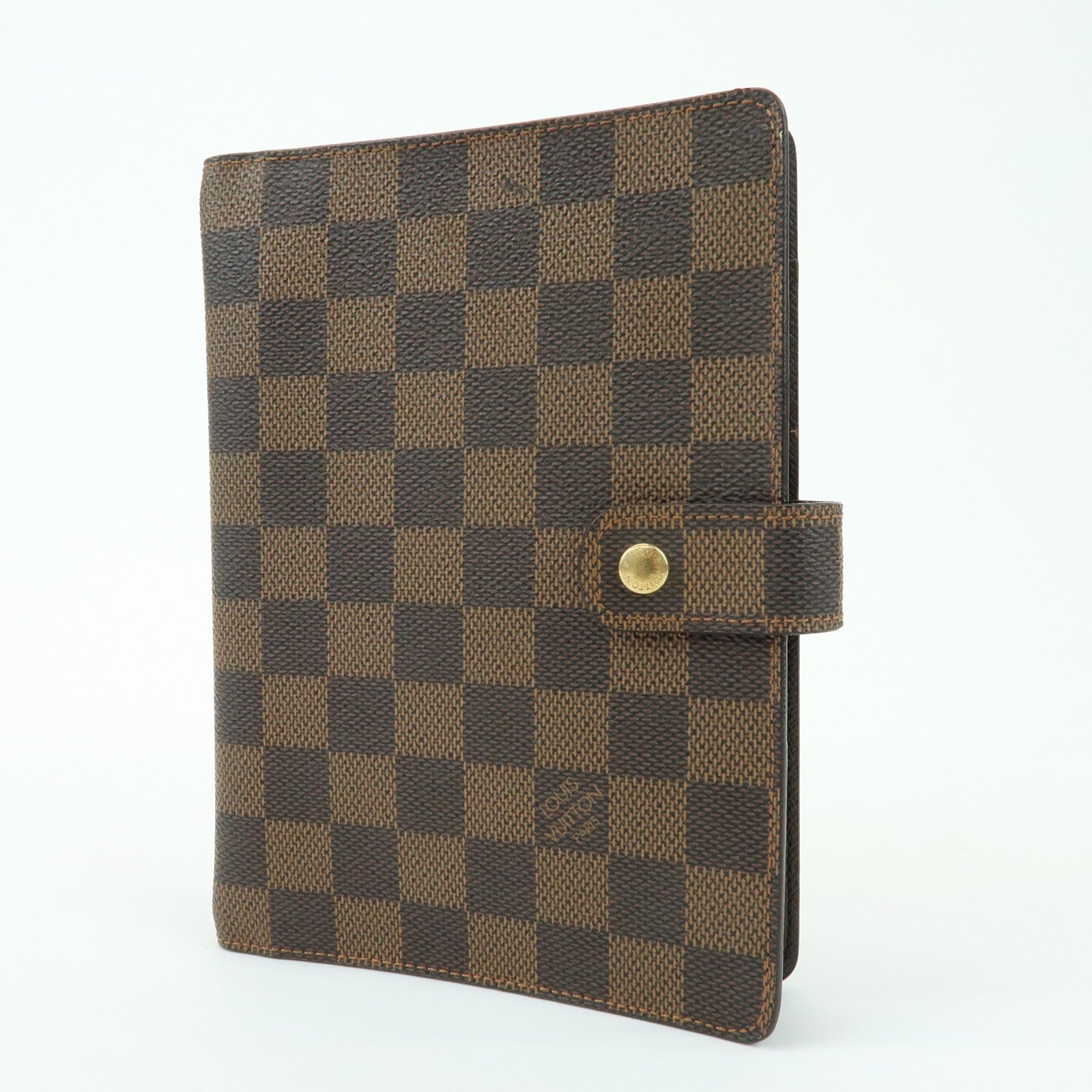 Louis Vuitton Damier Agenda GM Canvas Planner Cover Ebene R20107