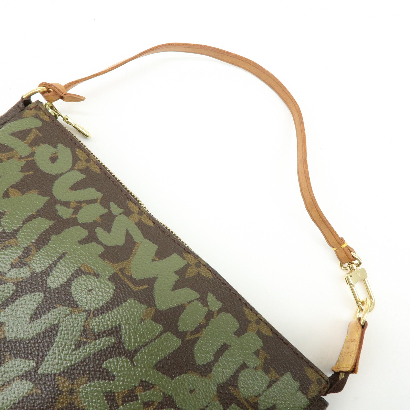 Louis Vuitton Monogram Graffiti Pochette Accessires Hand Bag M92191