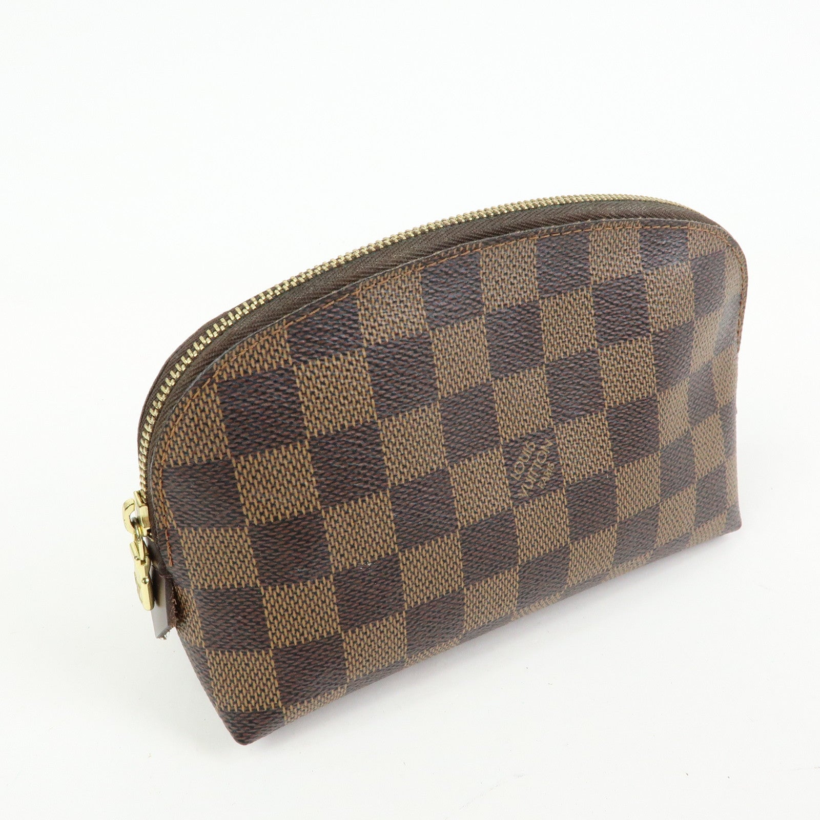 Louis Vuitton Damier Pochette Cosmetic PM Pouch Brown N47516