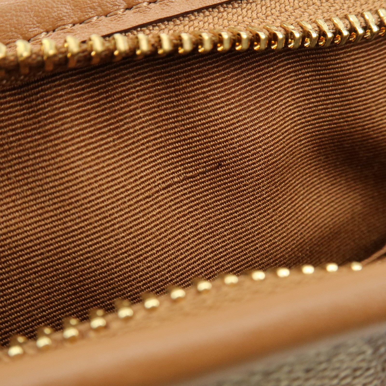 COACH Signature PVC Coated Canvas Leather Shoulder Bag Beige Brown