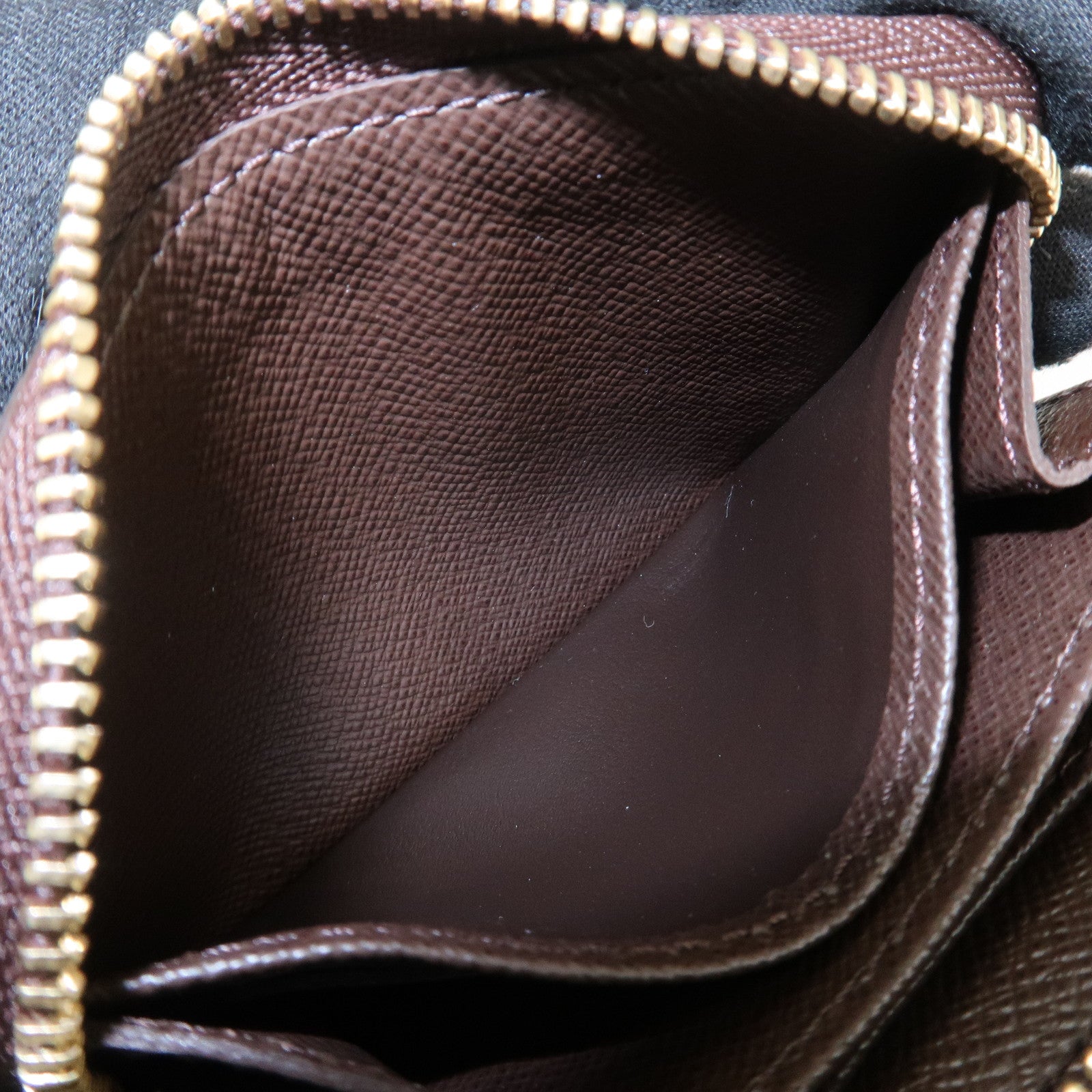 Louis Vuitton Damier Zippy Coin Purse Coin Case Brown N63070 Used
