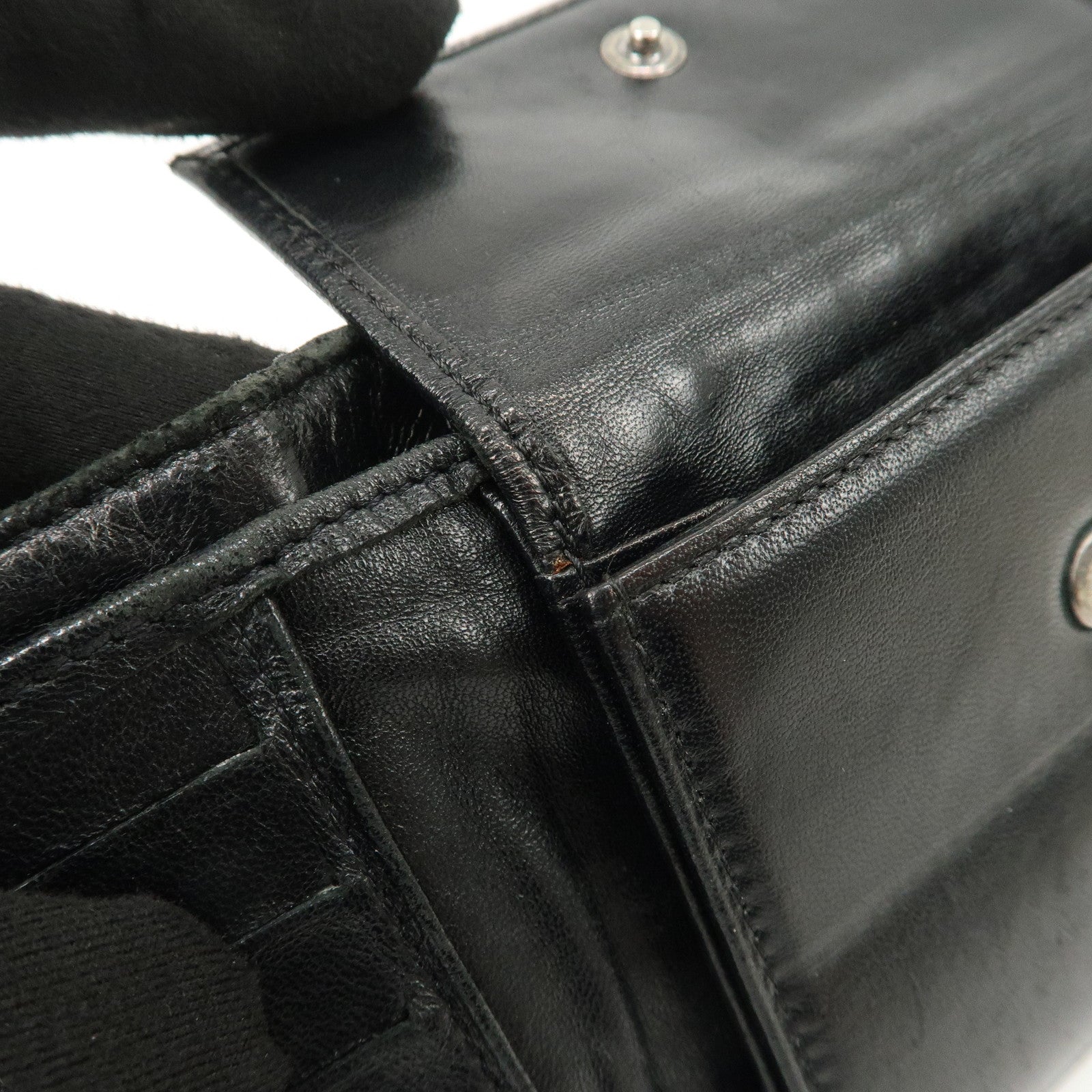 CHANEL New Travel Line Nylon Bi-fold Wallet Black
