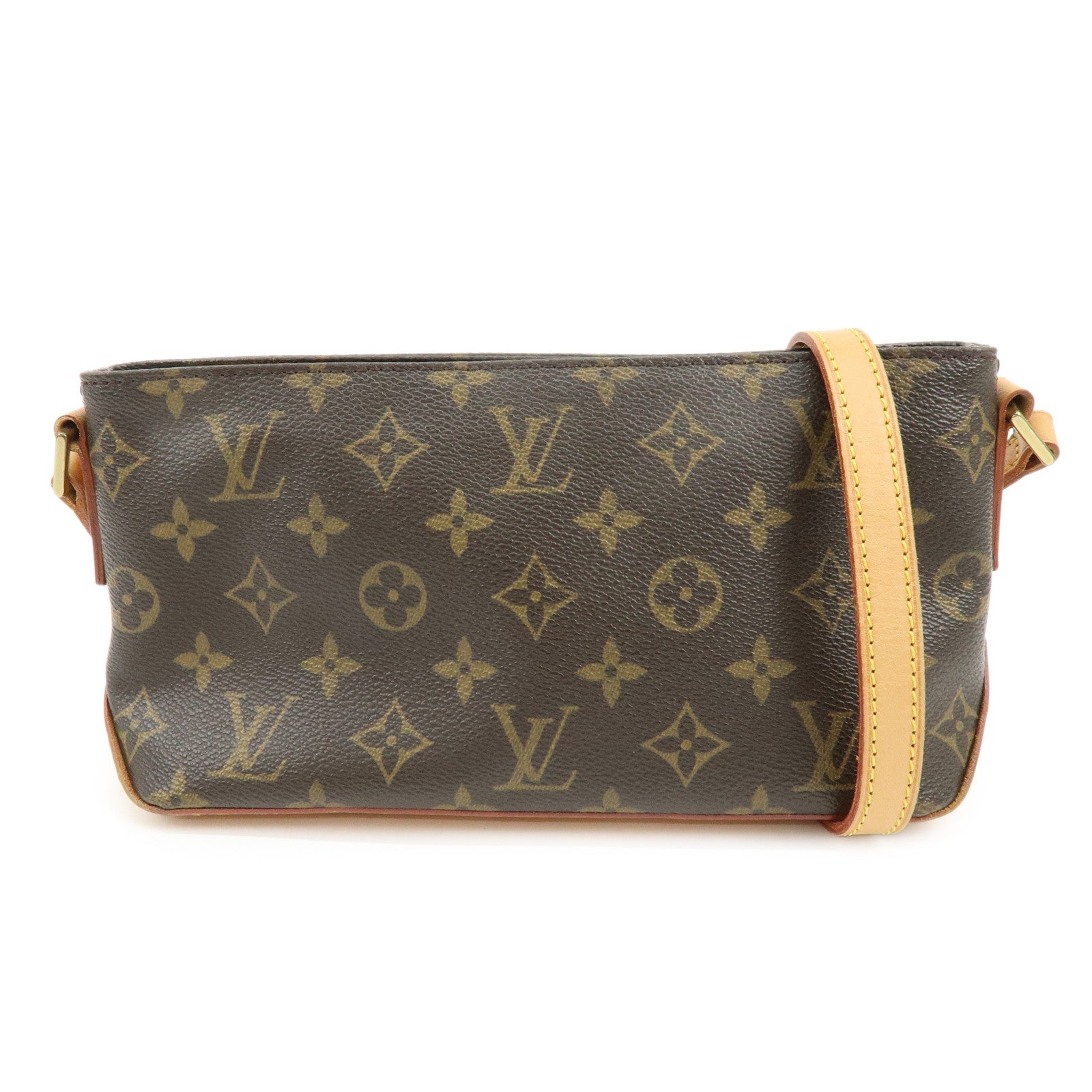 Louis Vuitton Monogram Trotteur Canvas Shoulder Bag Brown M51240
