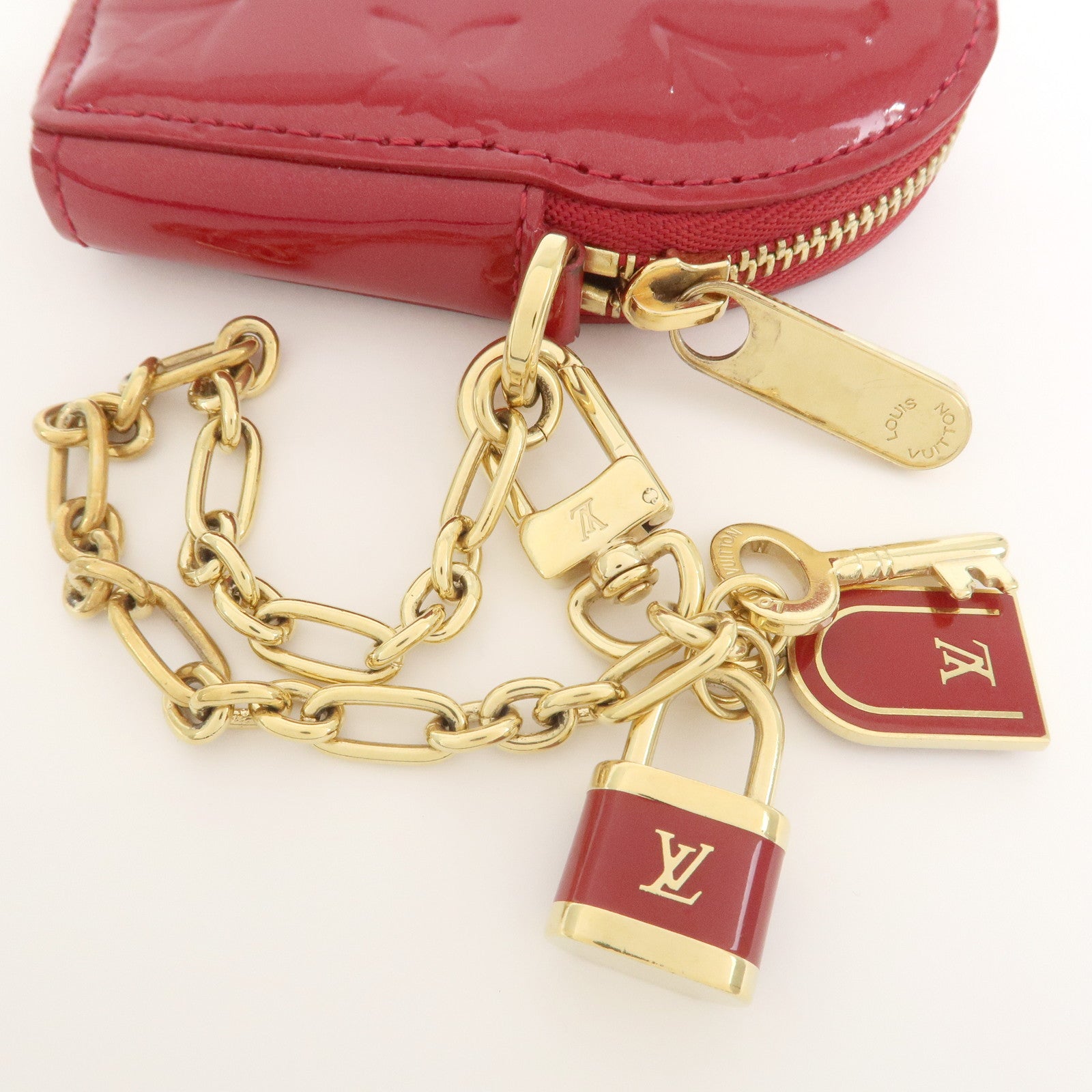 Louis Vuitton Monogram Vernis Porte Monnaie Coeur Coin Case M93562