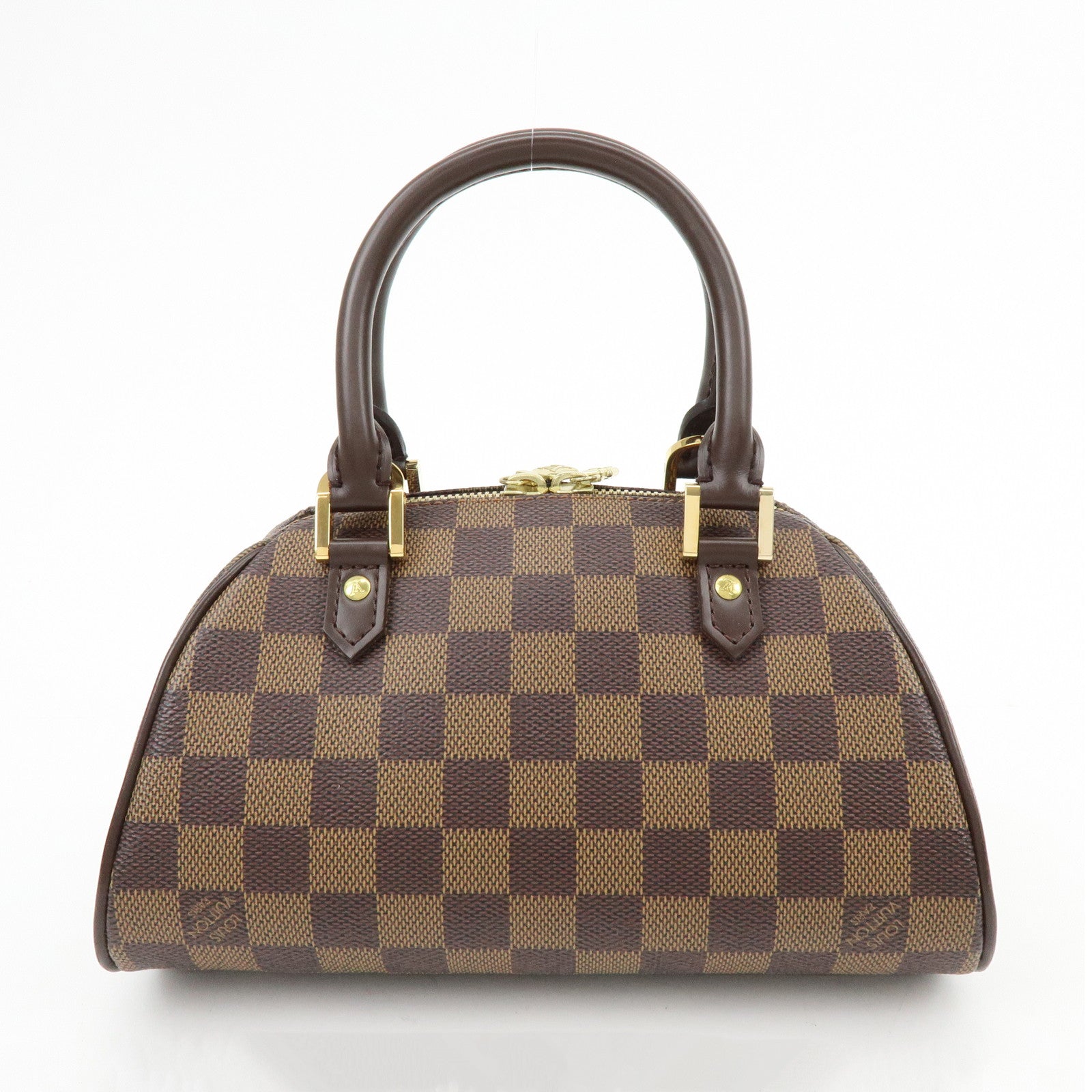 Louis Vuitton Damier Ebene Rivera Mini Hand Bag Brown N41436