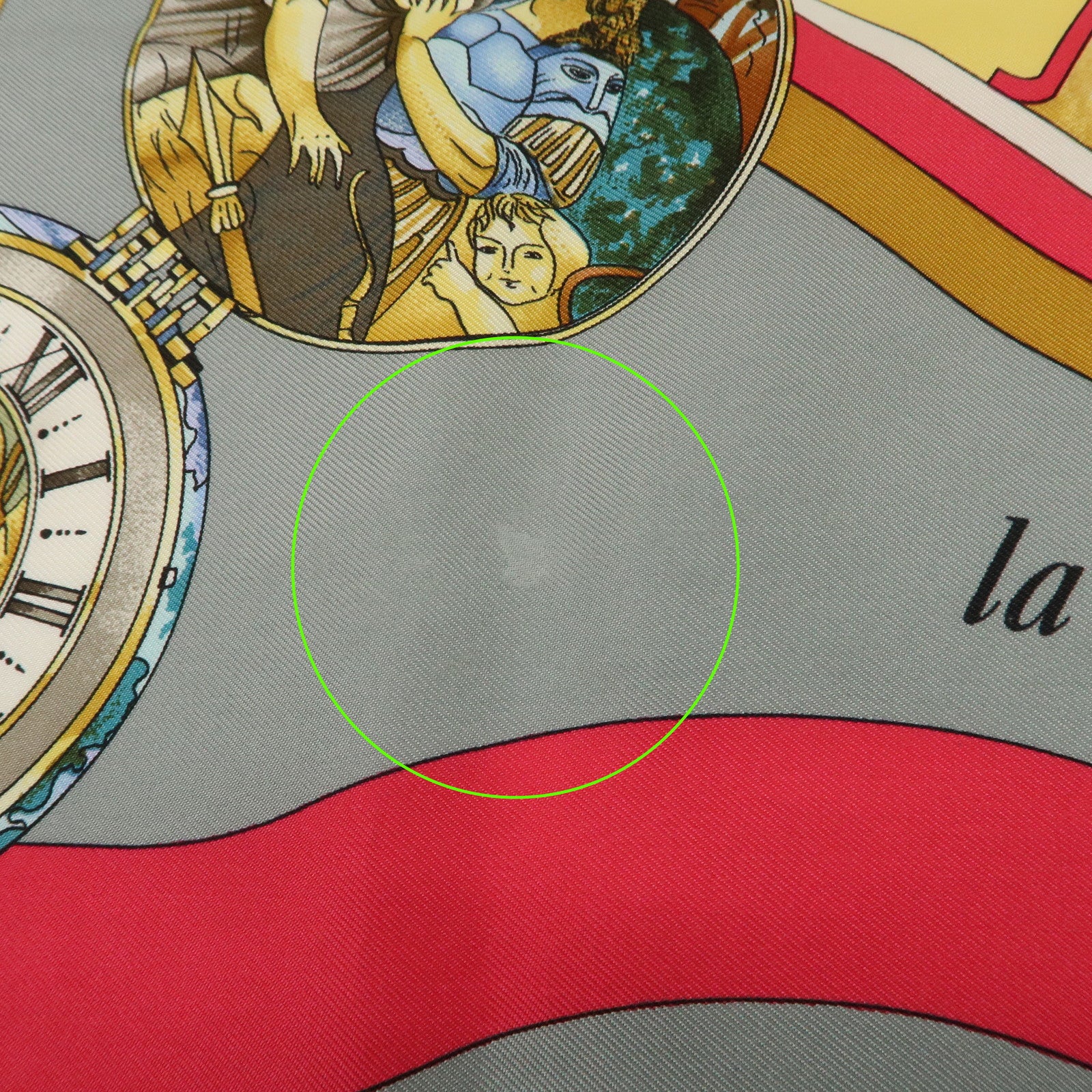 HERMES Carre 90 Silk 100% Scarf La Ronde Des Heures Multicolor
