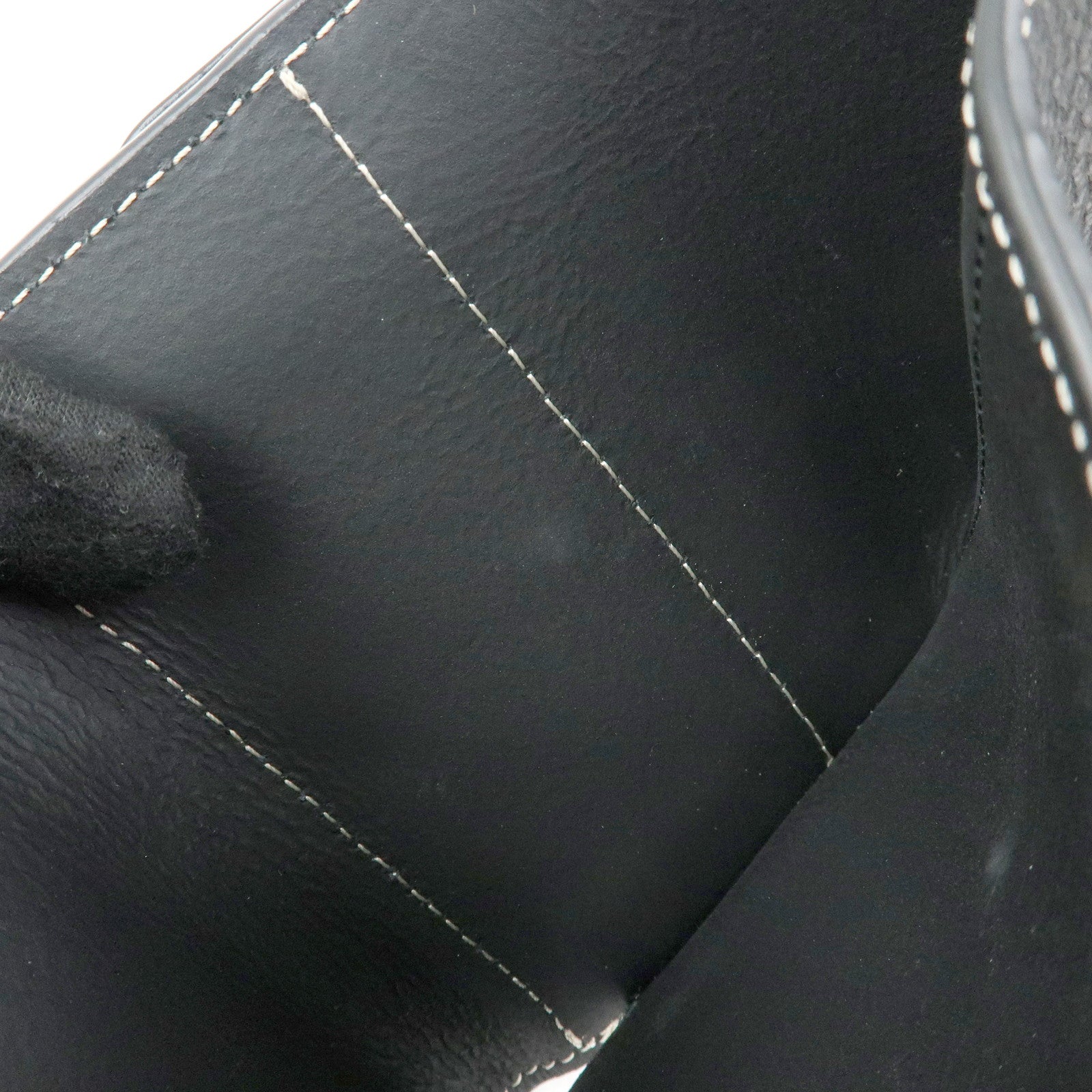 Chloe Darryl Leather Tri-fold Compact Wallet Black