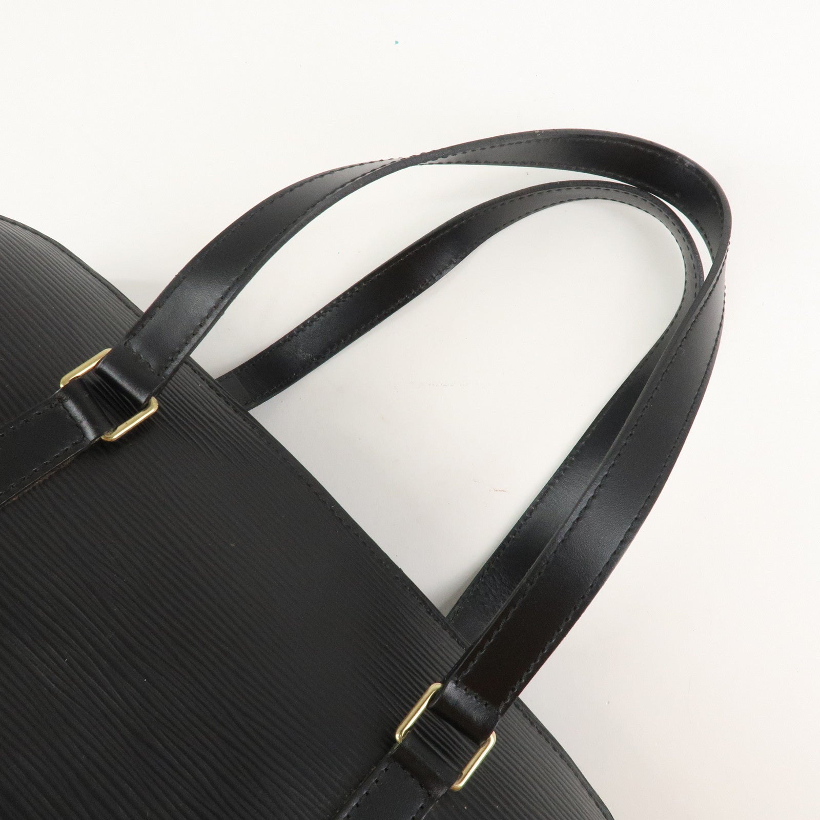 Louis Vuitton Epi Soufflot Hand Bag Shoulder Bag Noir Black M52862