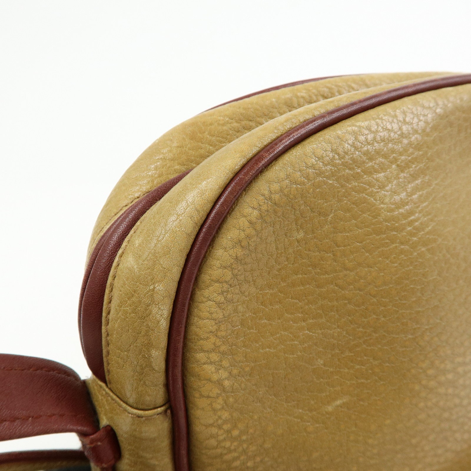 Cartier Must de Cartier Leather Shoulder Bag Crossbody Bag Beige