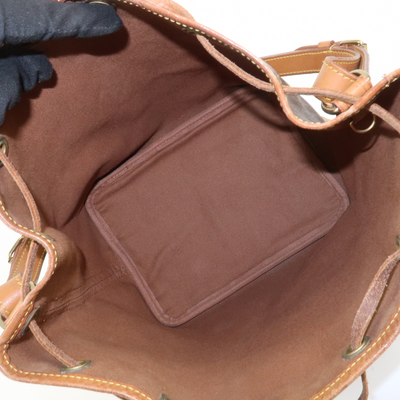 Louis Vuitton Monogram Petit Noe Shoulder Bag Brown M42226