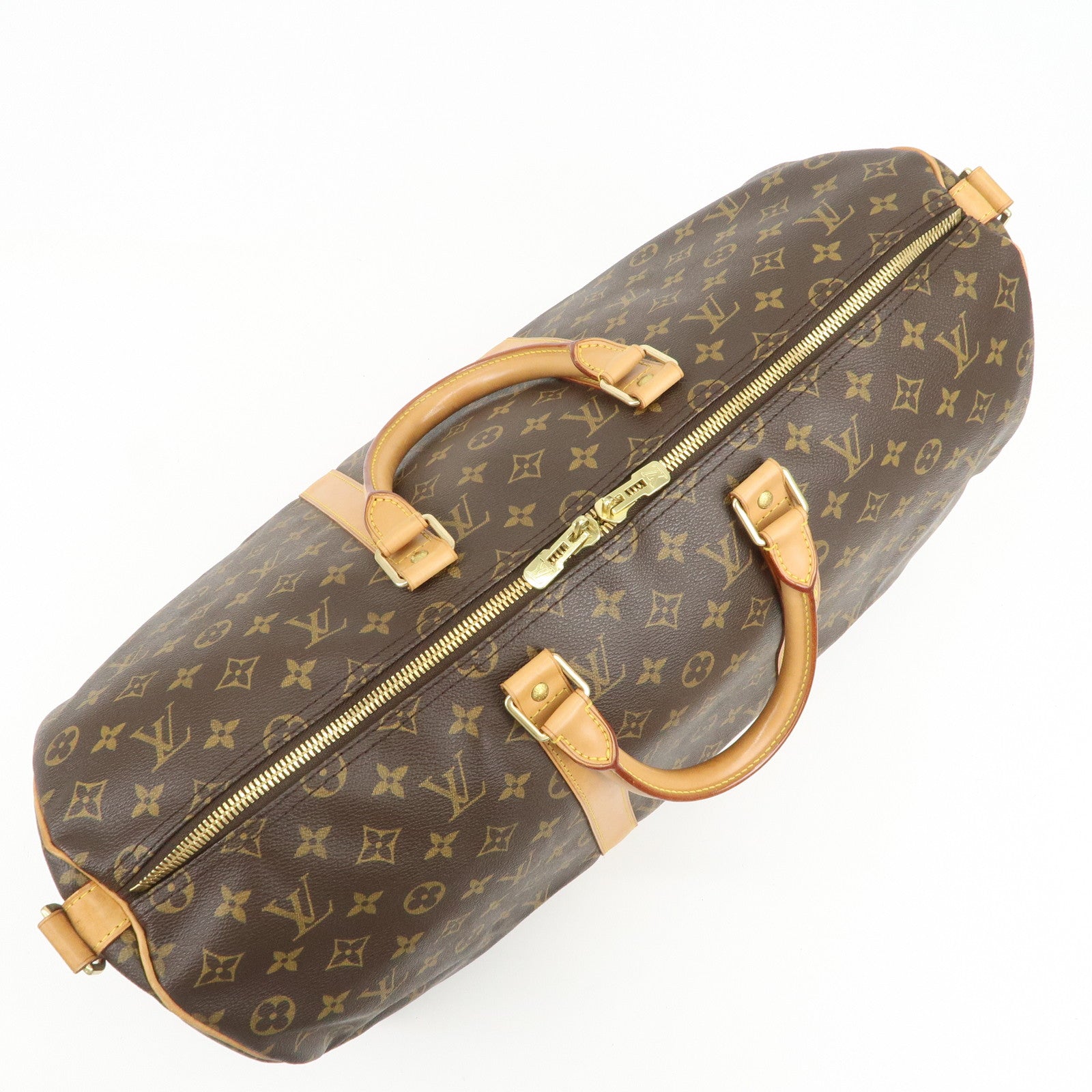 Louis Vuitton Monogram Keep All Bandouliere 50 Boston Bag M41416
