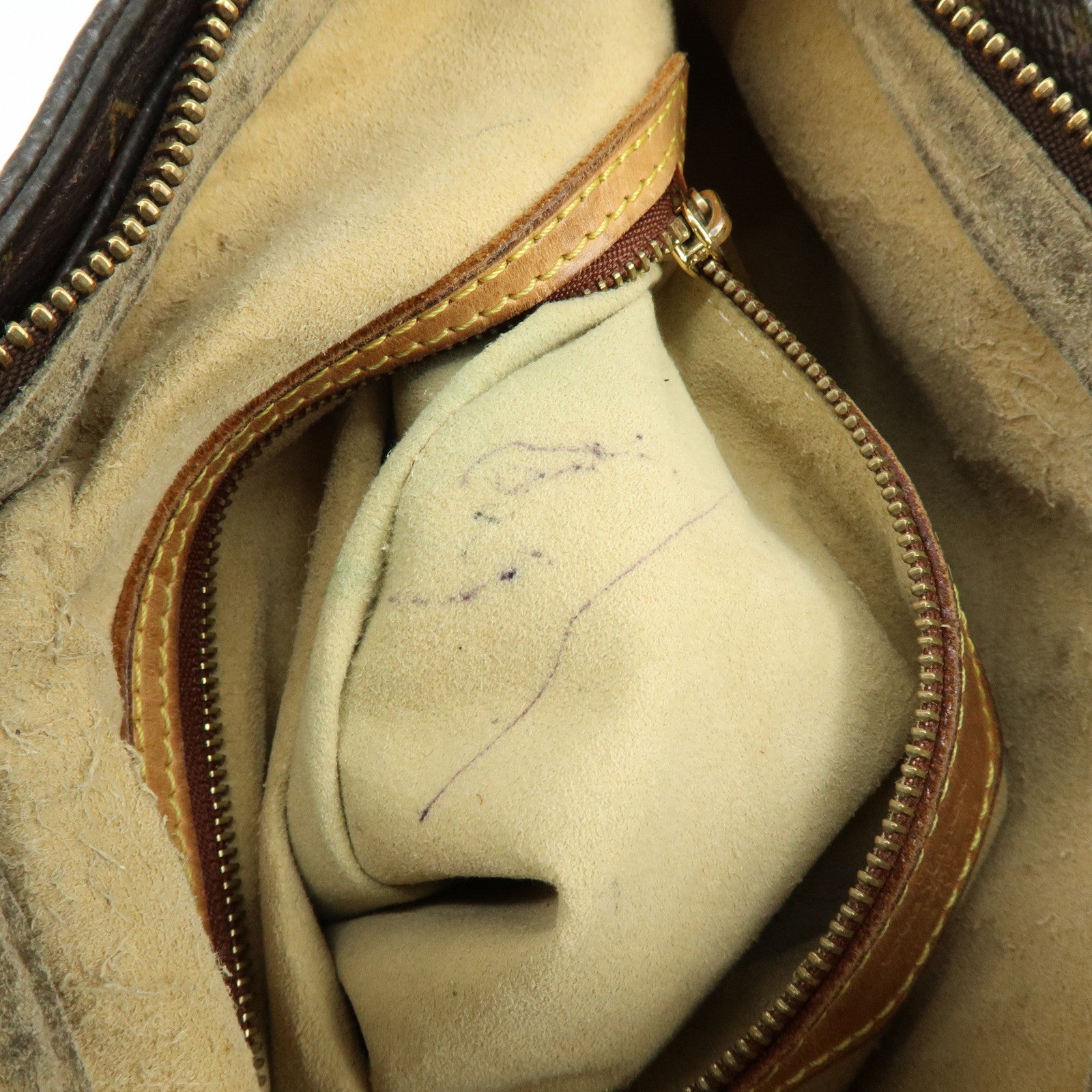 Louis Vuitton Monogram Looping GM Canvas Shoulder Bag Brown M51145