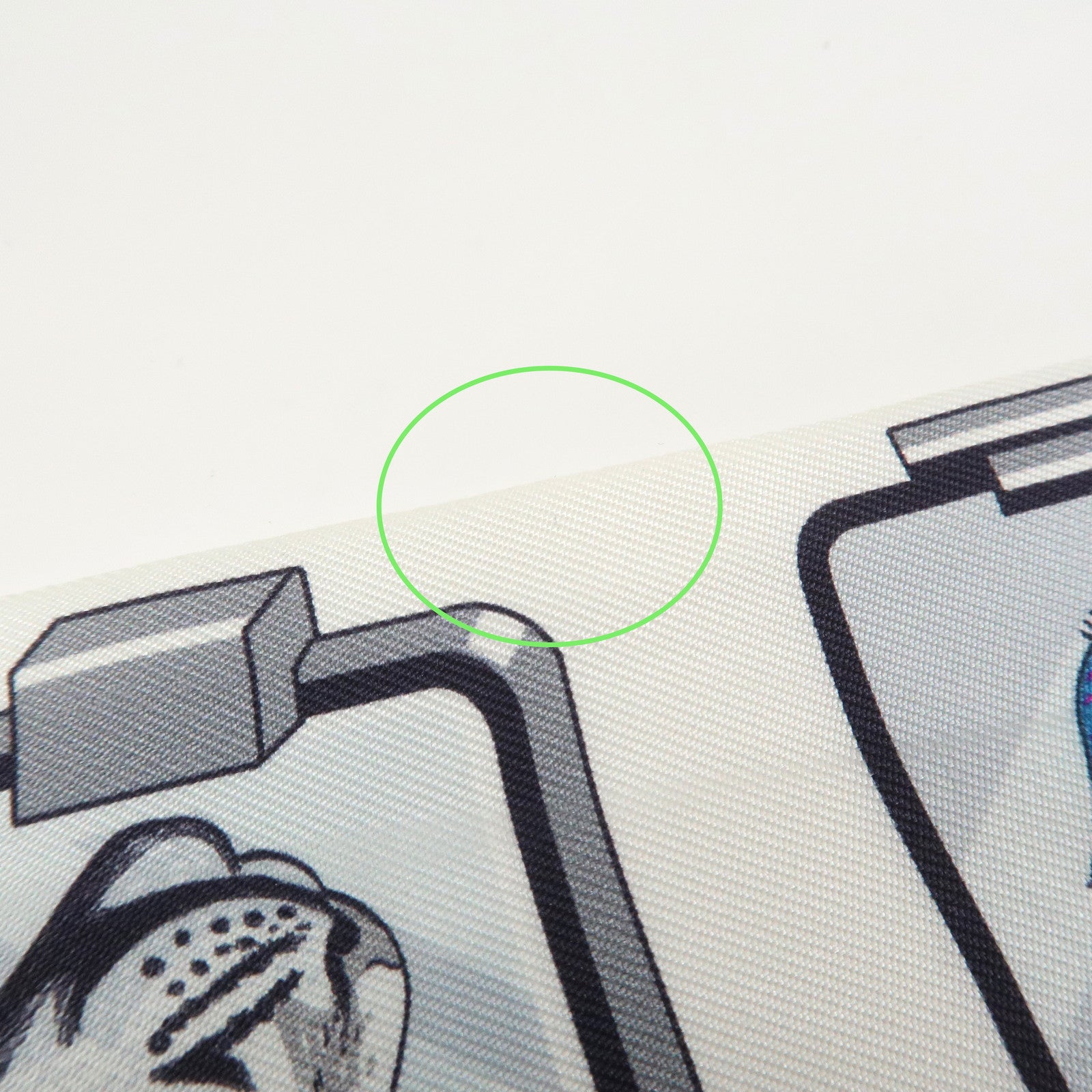 HERMES Twilly Silk 100% HERMES STORY Scarf White