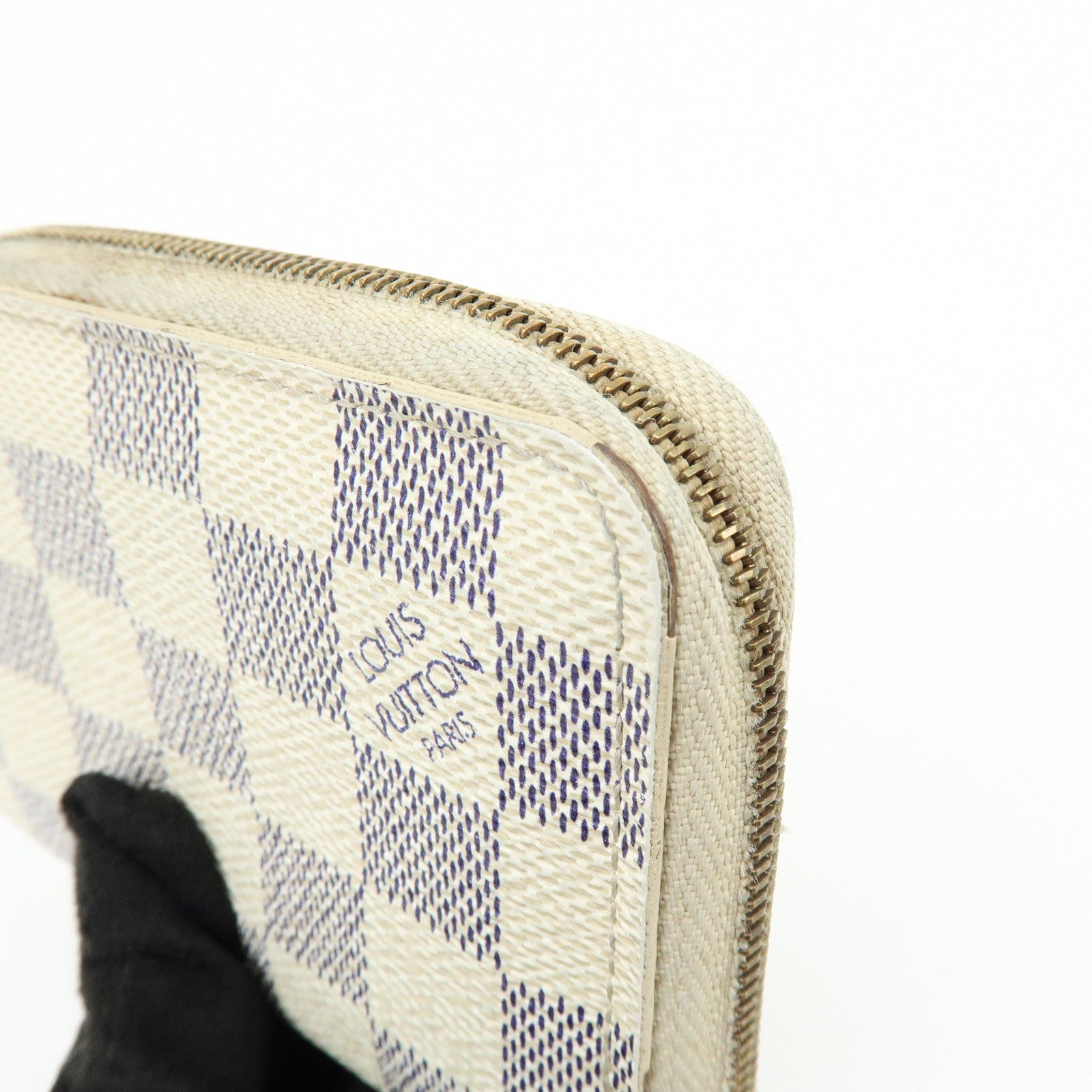 Louis Vuitton Damier Azur Zippy Coin Purse Coin Case Ivory N63069