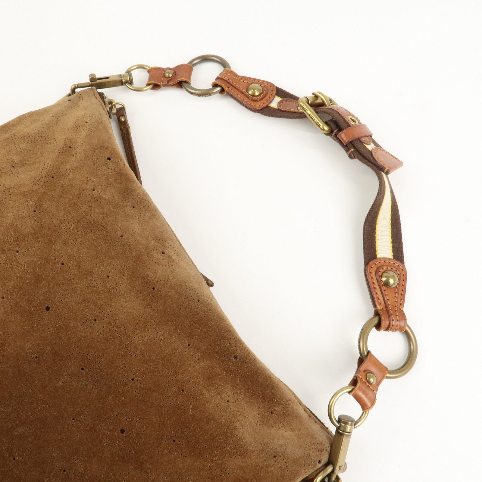 Louis Vuitton Monogram Mahina Onata PM Suede Shoulder Bag M95123 Used