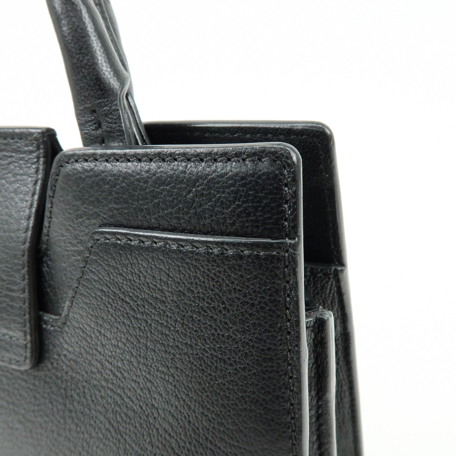 JIMMY CHOO Rebel Bag Leather Hand Bag Black