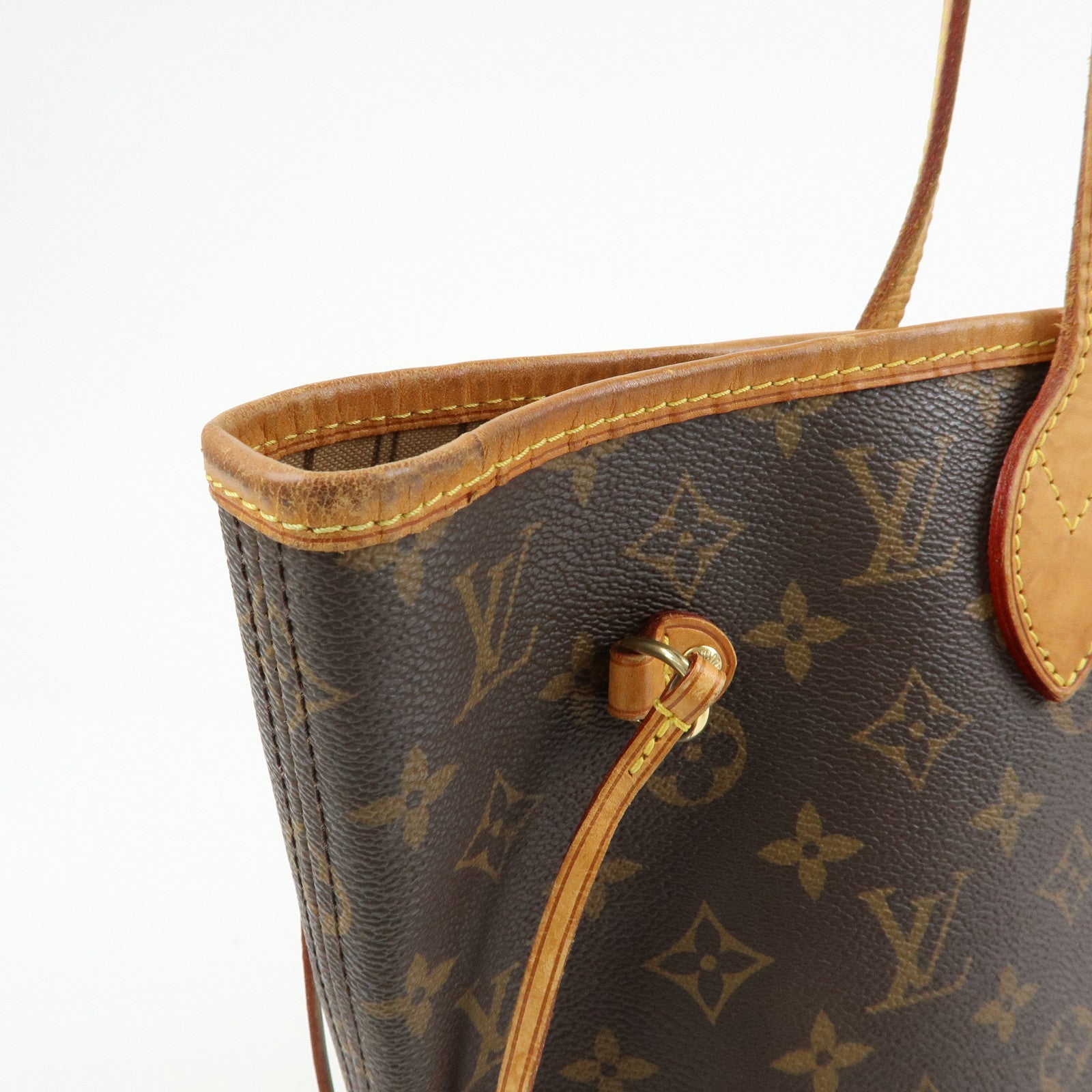 Louis Vuitton Monogram Neverfull MM Tote Shoulder Bag Brown M40156