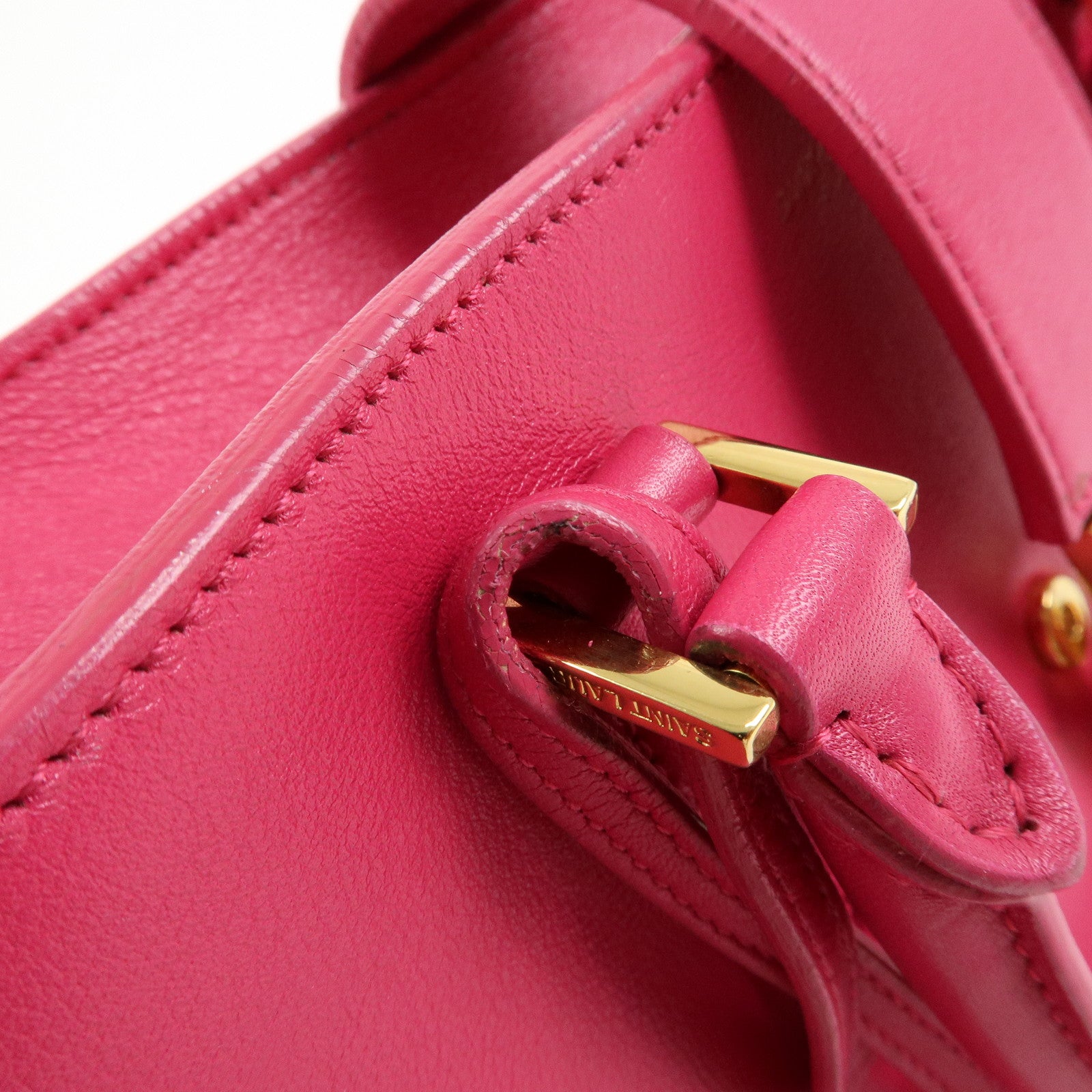 SAINT LAURENT PARIS Cassandra Leather 2Way Hand Shoulder Bag 372087
