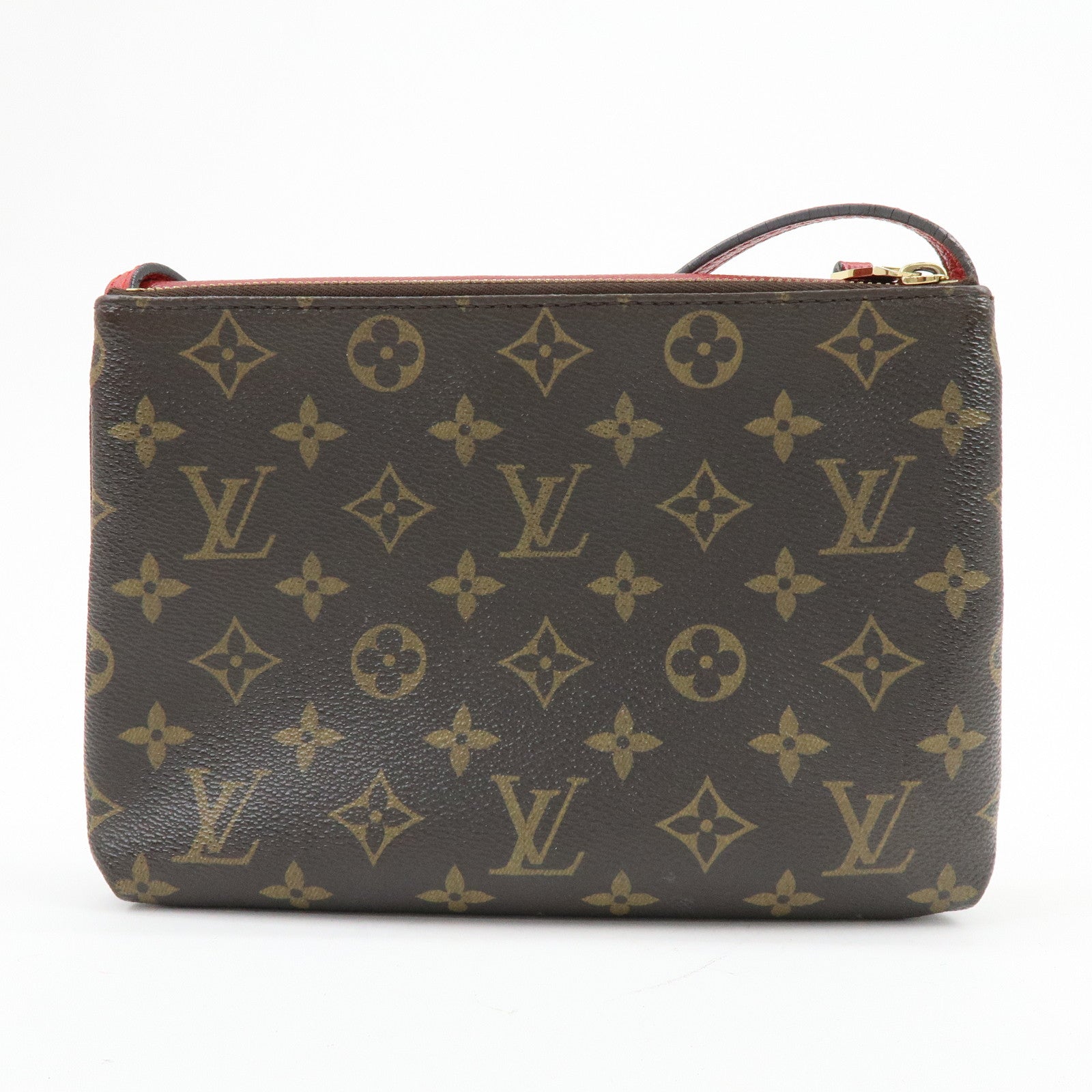 Louis Vuitton Monogram Twice Shoulder Crossbody Bag Cerise M50184