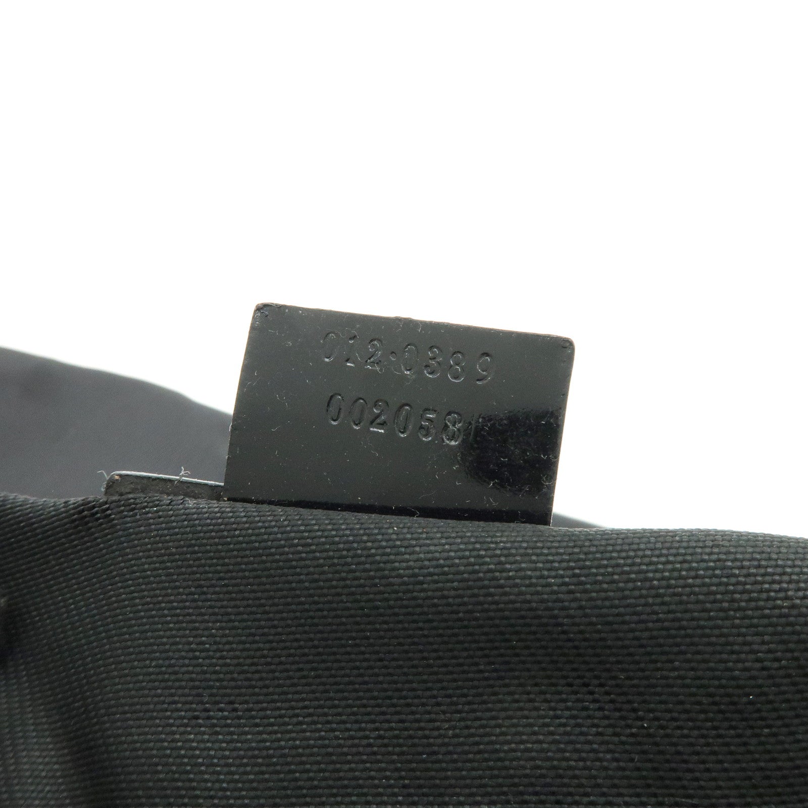 GUCCI Nylon Leather Boston Bag Shoulder Bag Black 012・0389・002058