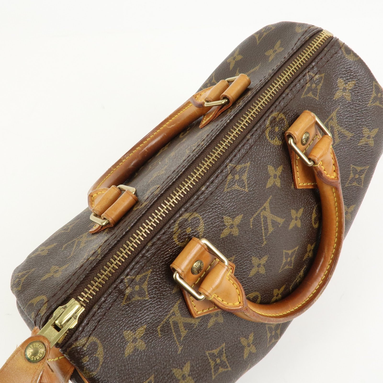 Louis Vuitton Monogram Speedy 25 Boston Bag Hand Bag Brown M41528