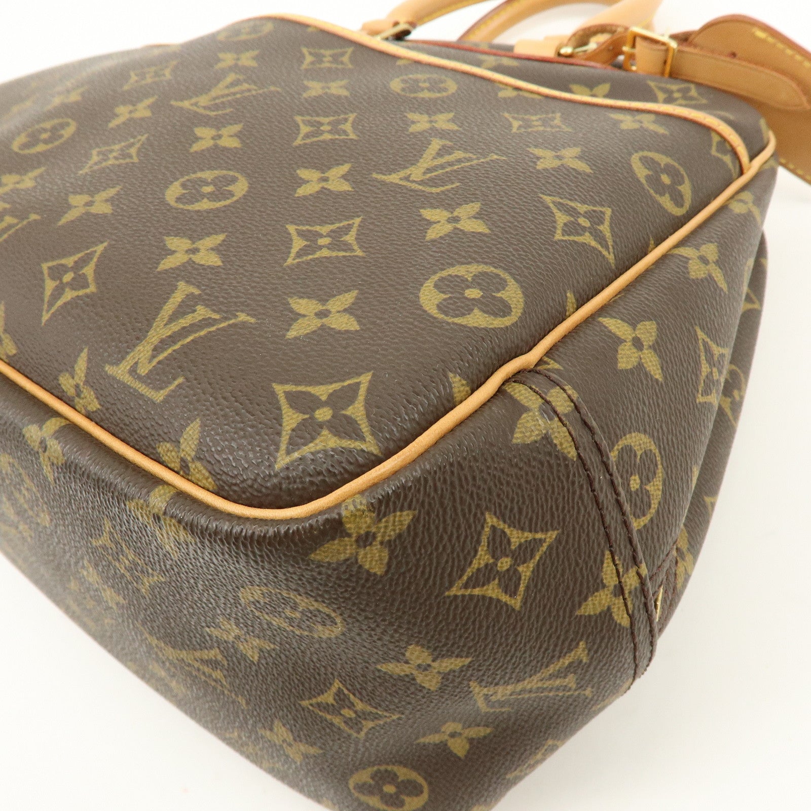Louis Vuitton Monogram Canvas Deauville Hand Bag Brown M47270