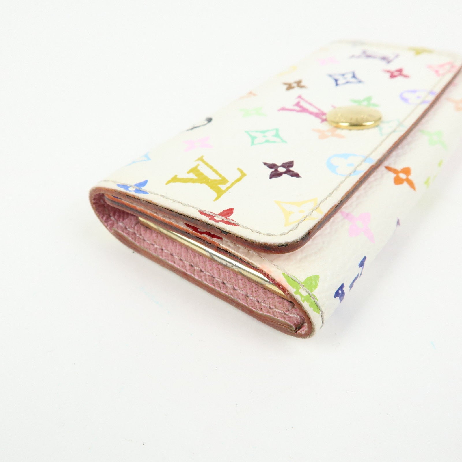 Louis Vuitton Monogram Multicolor Multicles 4 Key Case Blanc M93731