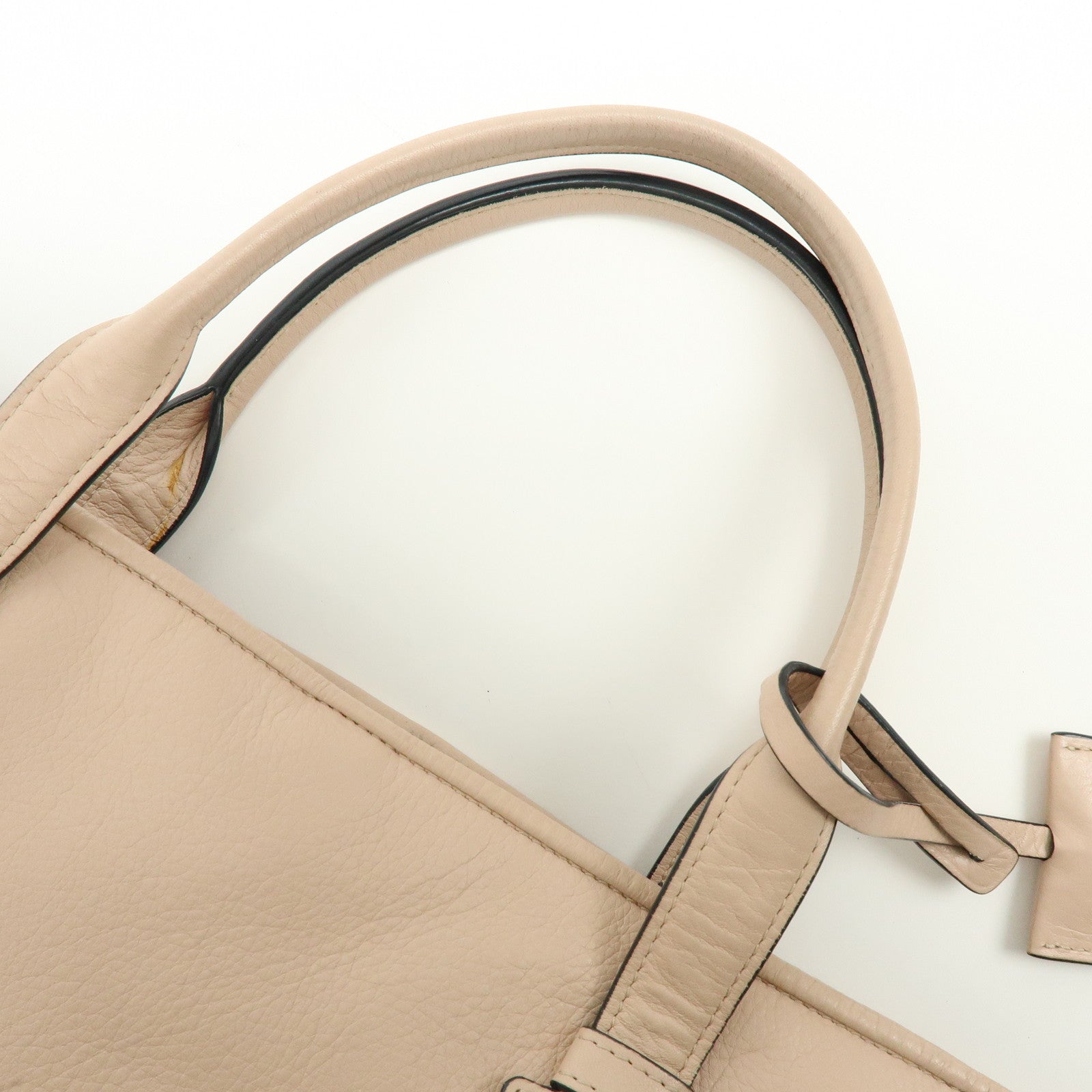 LOEWE Heritage Calf Leather Tote Bag Hand Bag Light Pink