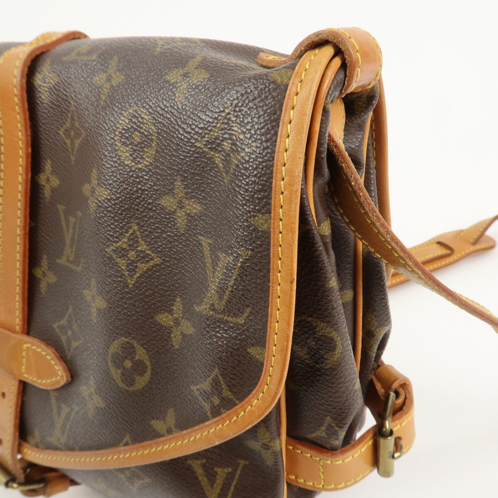 Louis Vuitton Monogram Saumur 30 Shoulder Bag Brown M42256
