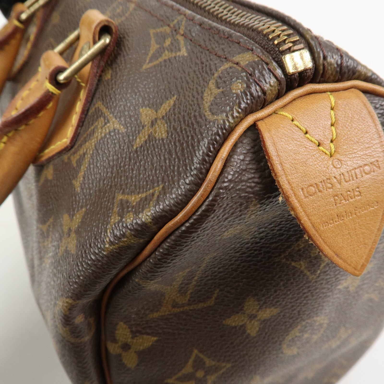 Louis Vuitton Monogram Speedy 25 Boston Bag Hand Bag Brown M41528
