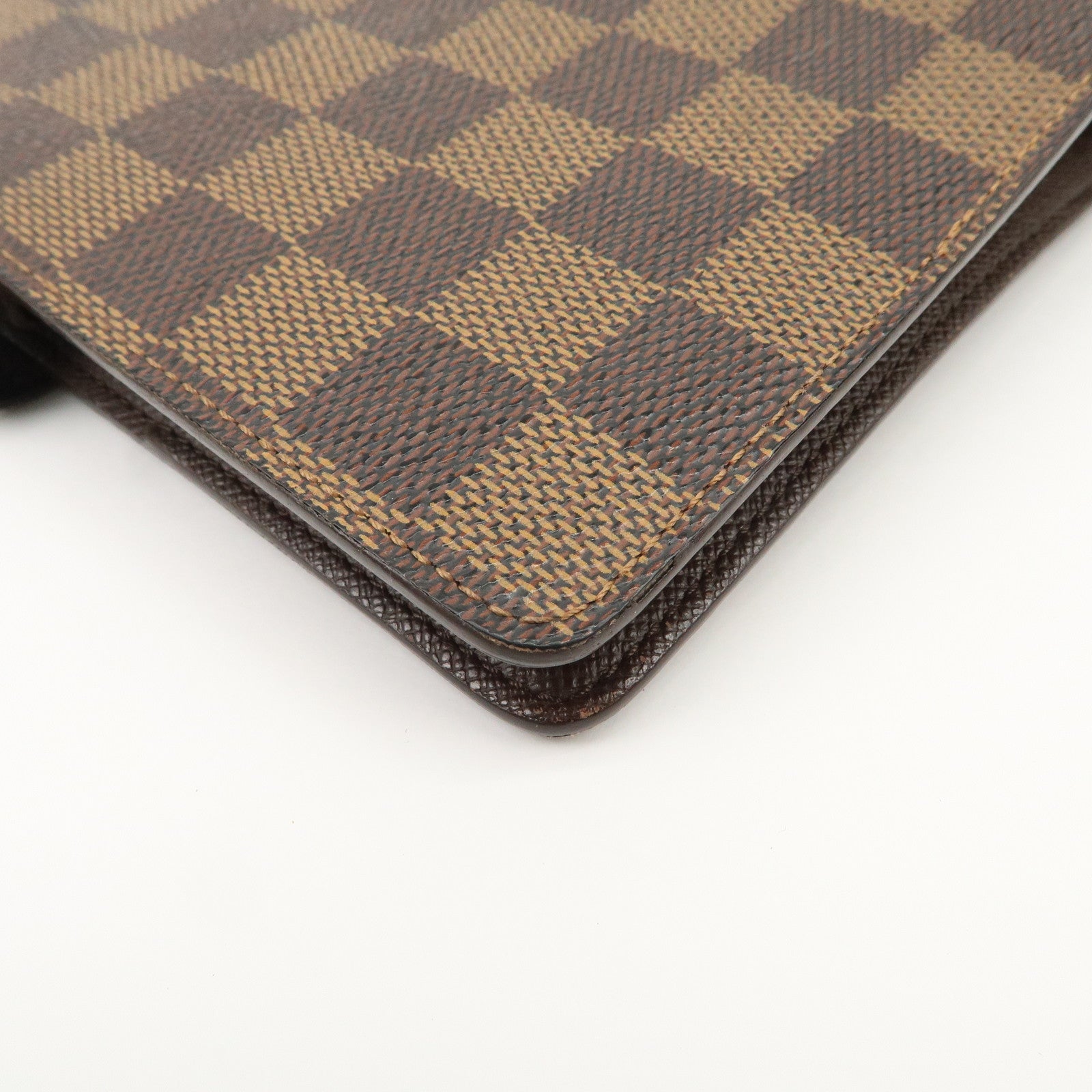 Louis Vuitton Damier Canvas Agenda MM Planner Cover Brown R20240 Used