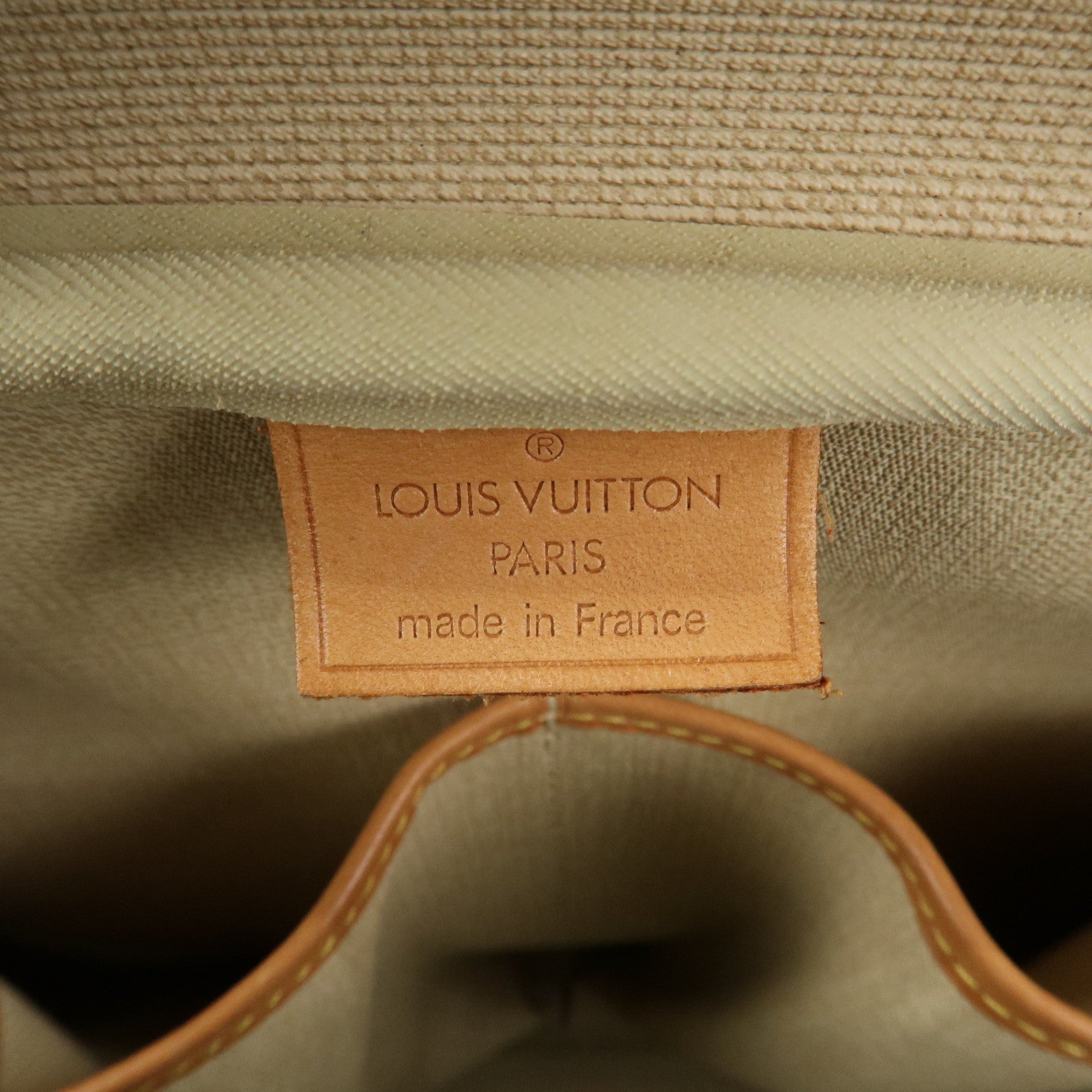 Louis Vuitton Monogram Deauville Hand Bag Brown M47270 Used