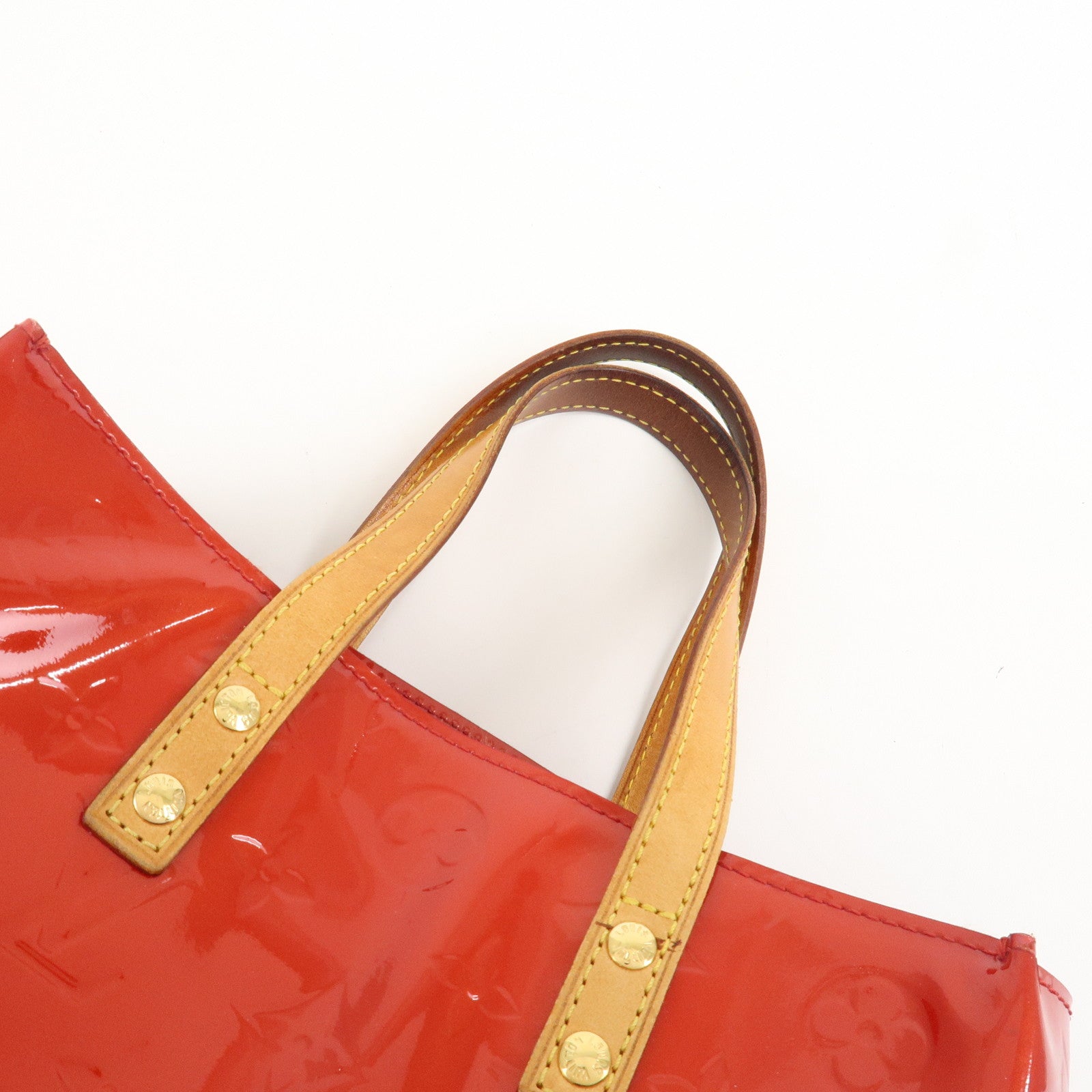 Louis Vuitton Monogram Vernis Lead PM Hand Bag Pomme d'Amour M91990