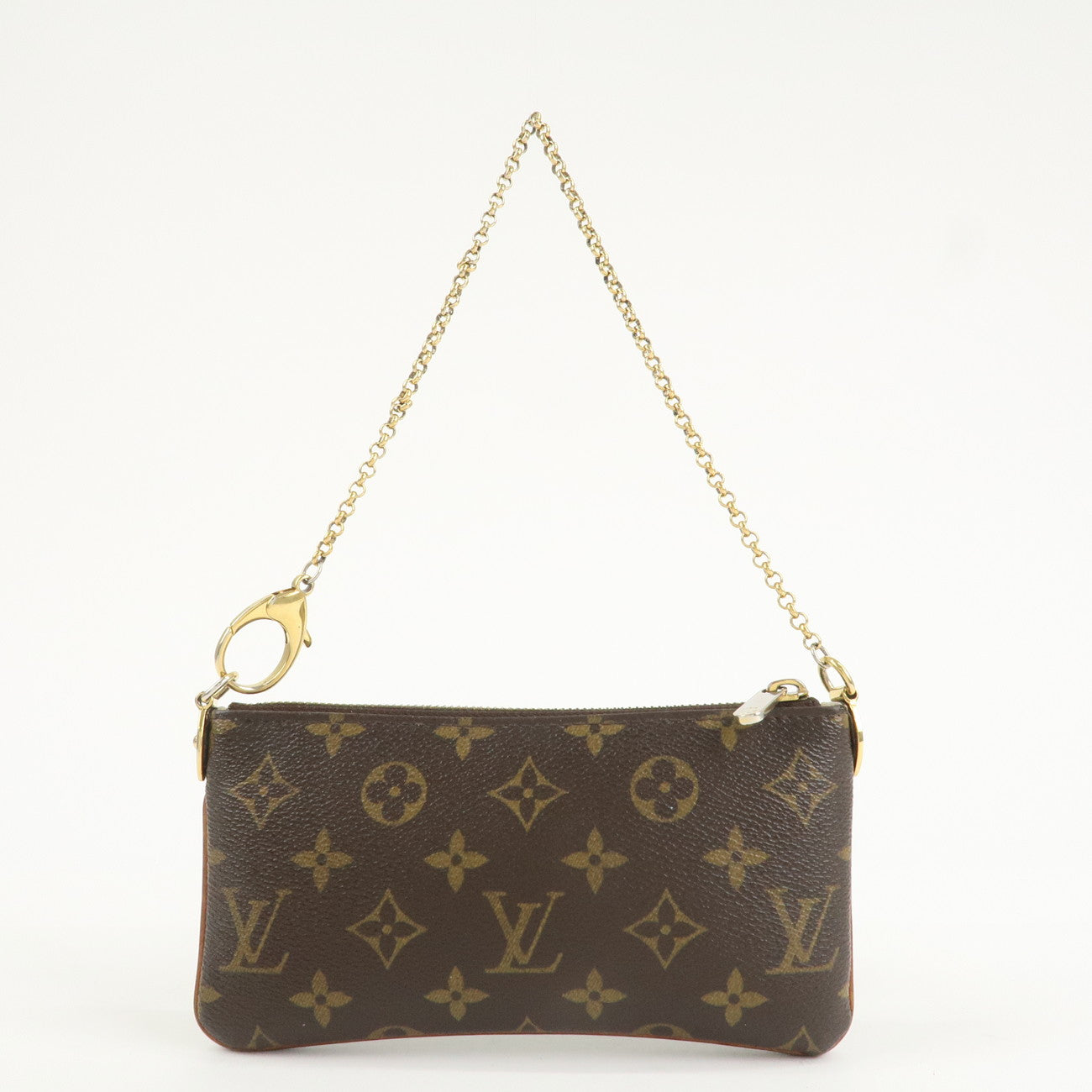 Louis Vuitton Monogram Pochette Milla MM Chain Hand Bag M60094 Used