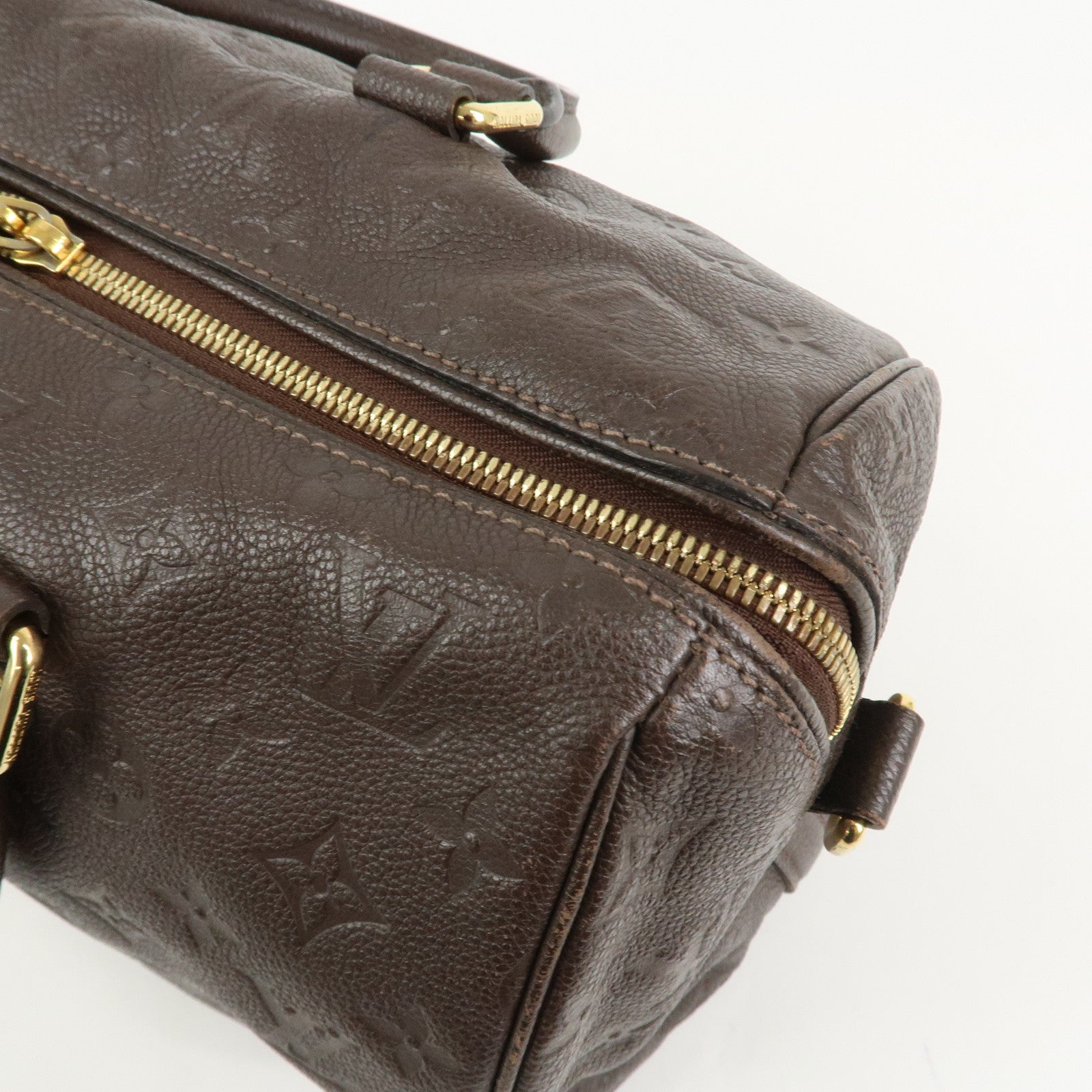 Louis Vuitton Monogram Empreinte Speedy 30 Bandouliere Terre M40751