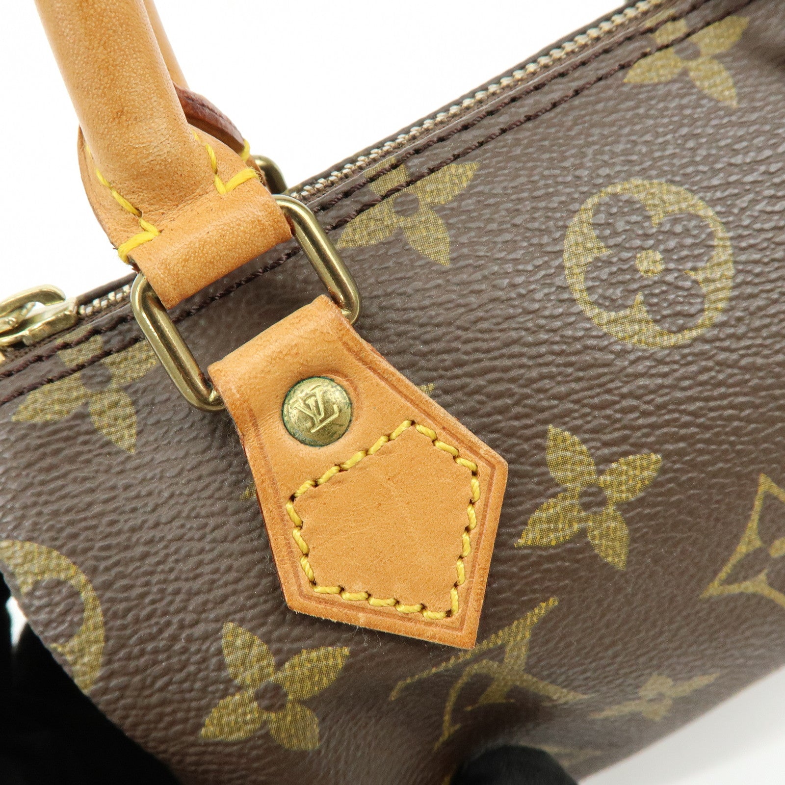 Louis Vuitton Monogram Mini Speedy Hand Bag Brown M41534