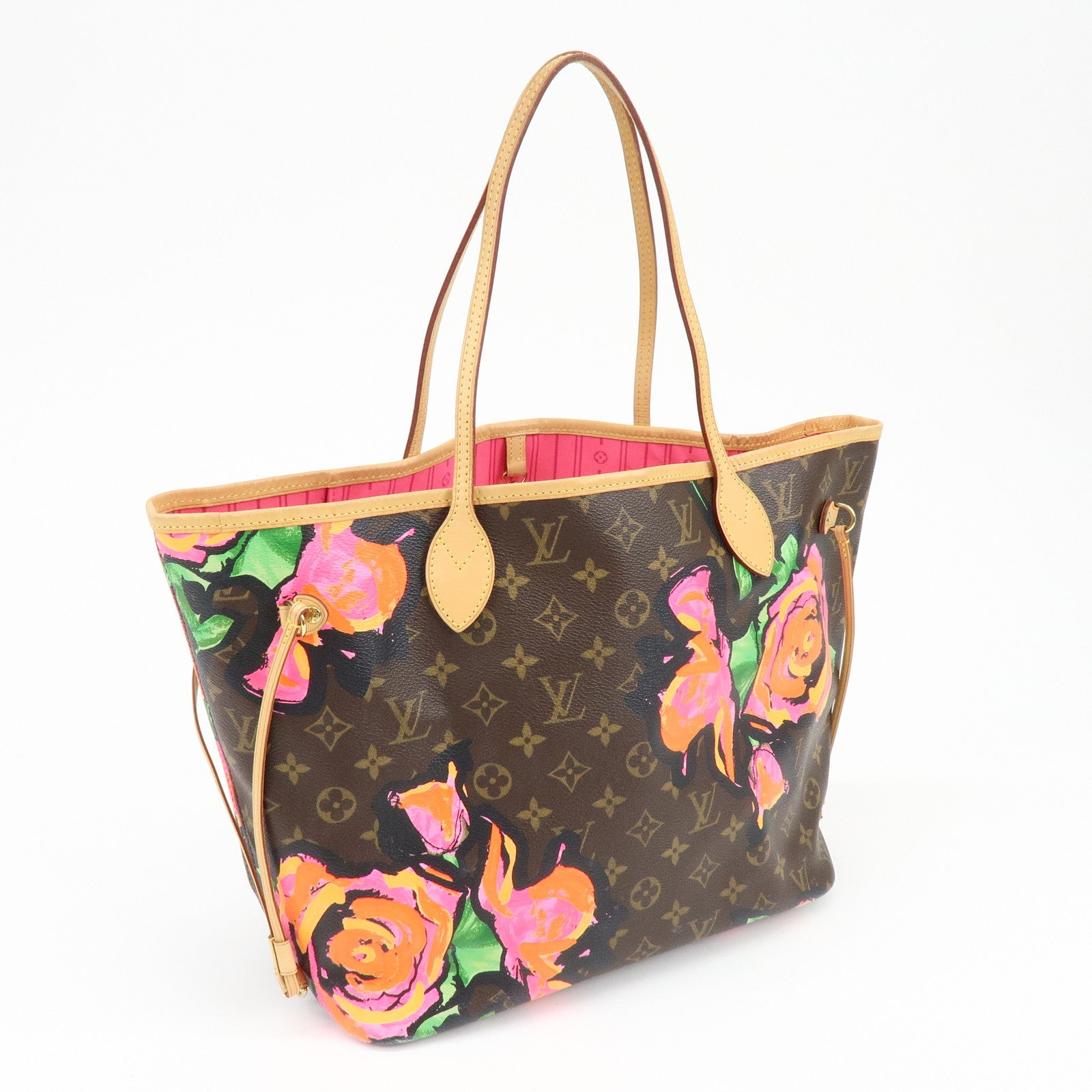 Louis Vuitton Monogram Rose Neverfull MM Tote Shoulder Bag M48613