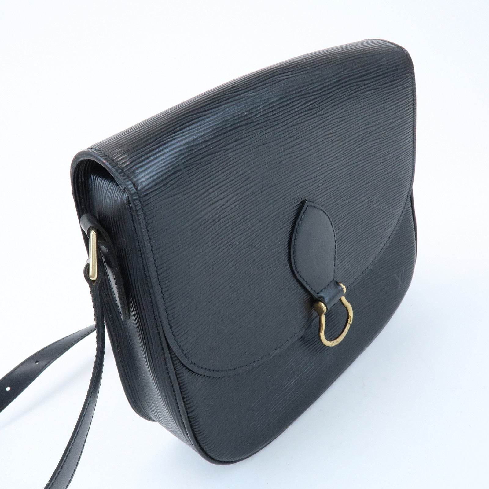 Louis Vuitton Epi Saint Cloud Shoulder Bag Black Noir M52192