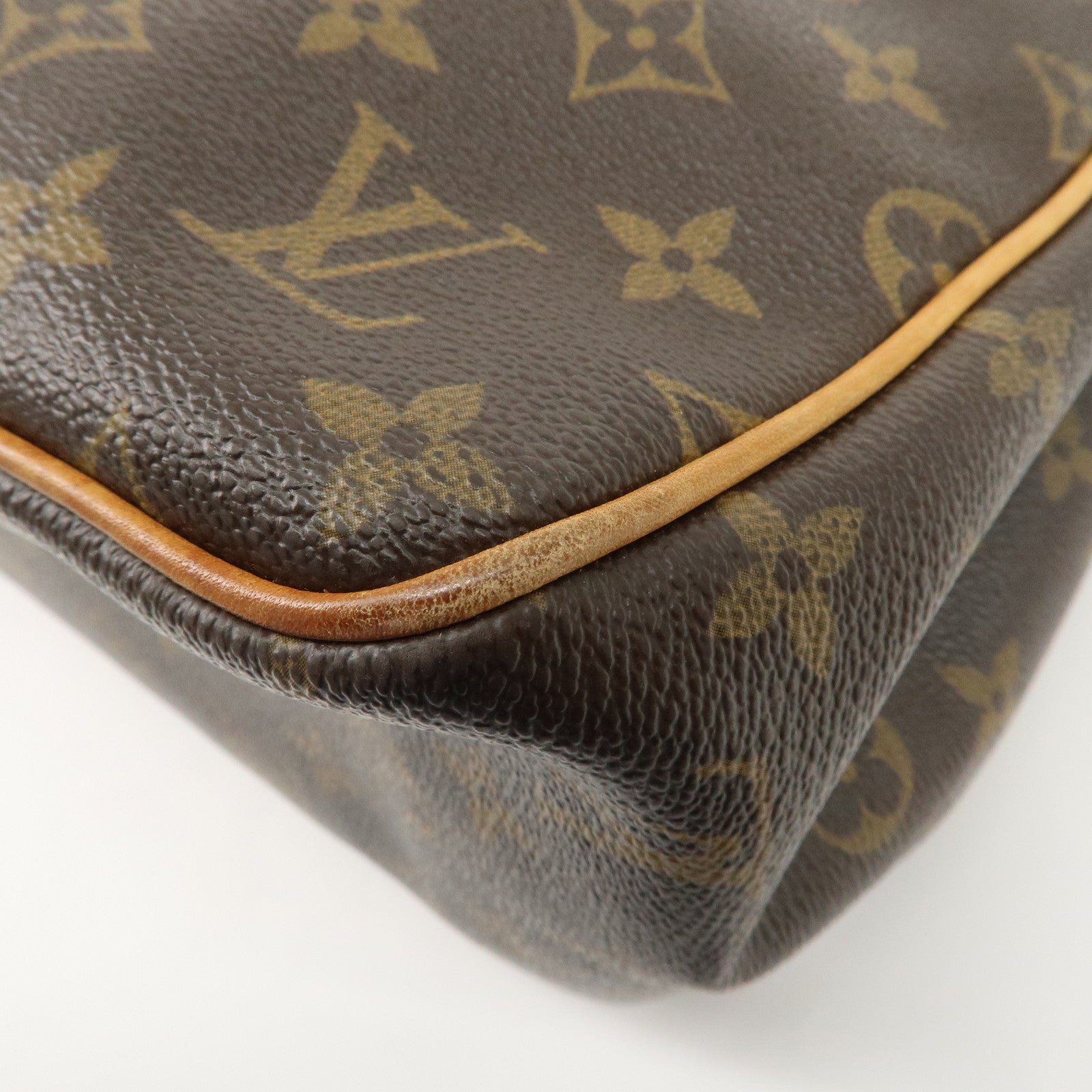 Louis Vuitton Monogram Batignolles Vertical Tote Bag Brown M51153 Used